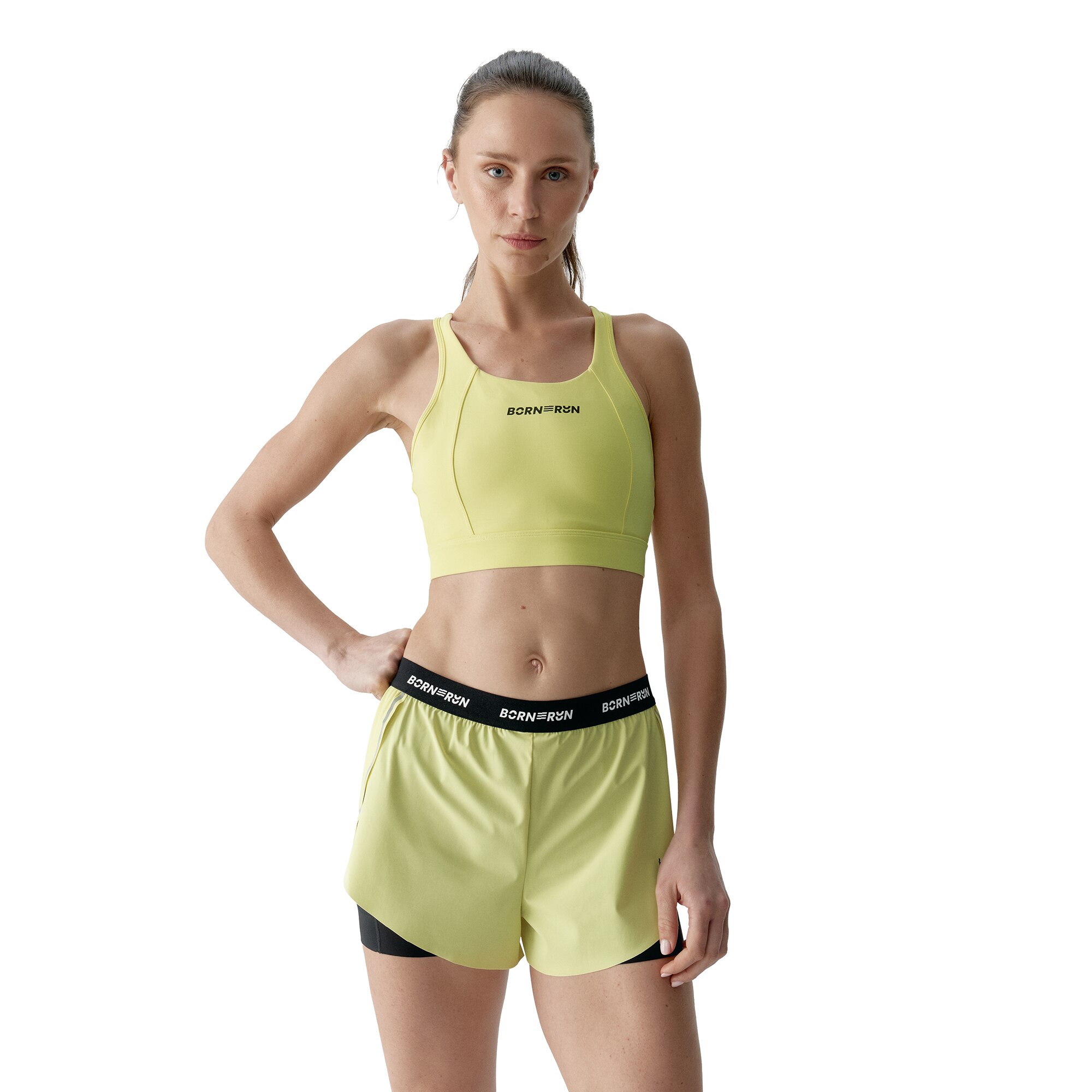 Imagen 4 de Top deportivo de mujer Voltrun Born - Amarillo limón Amarillo limón