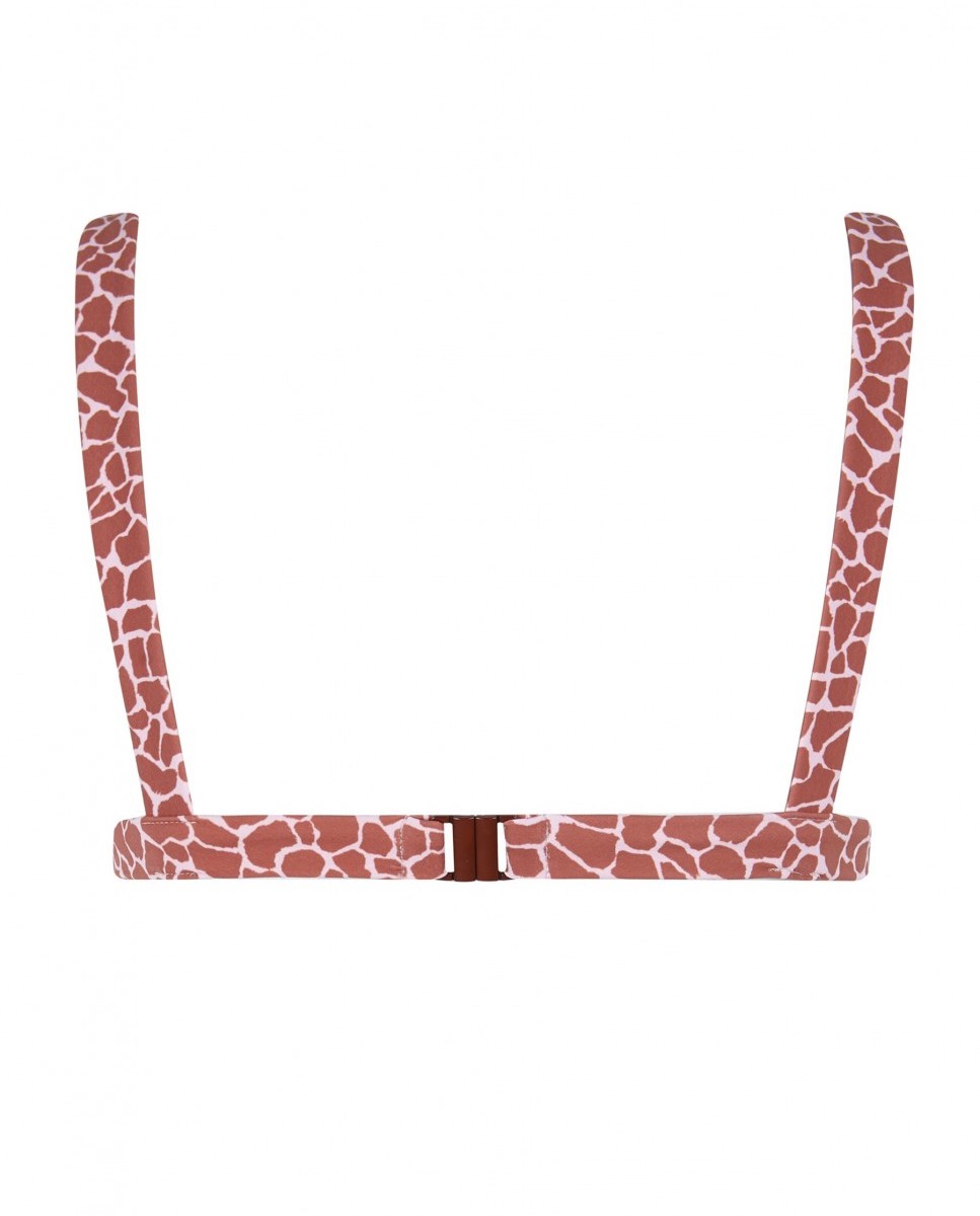 Top de bikini de triángulo Touch Jirafa con foams extraíbles - Robin Collection - Terracota Terracota-4