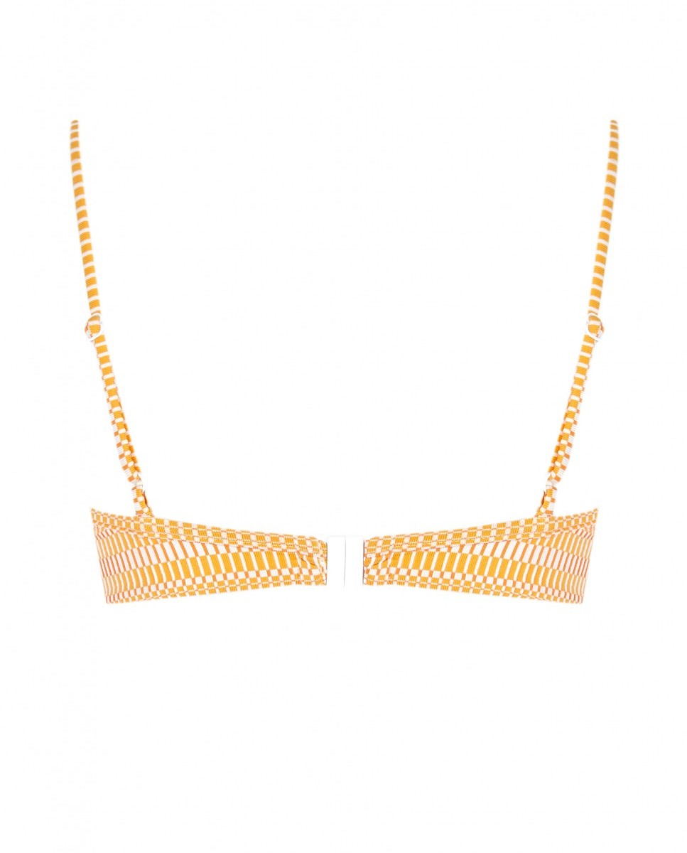 Top de bikini Balconette Apricot con estructura, foams extraíbles y tirantes regulables - Robin Collection - Naranja volcanico Naranja volcanico-5