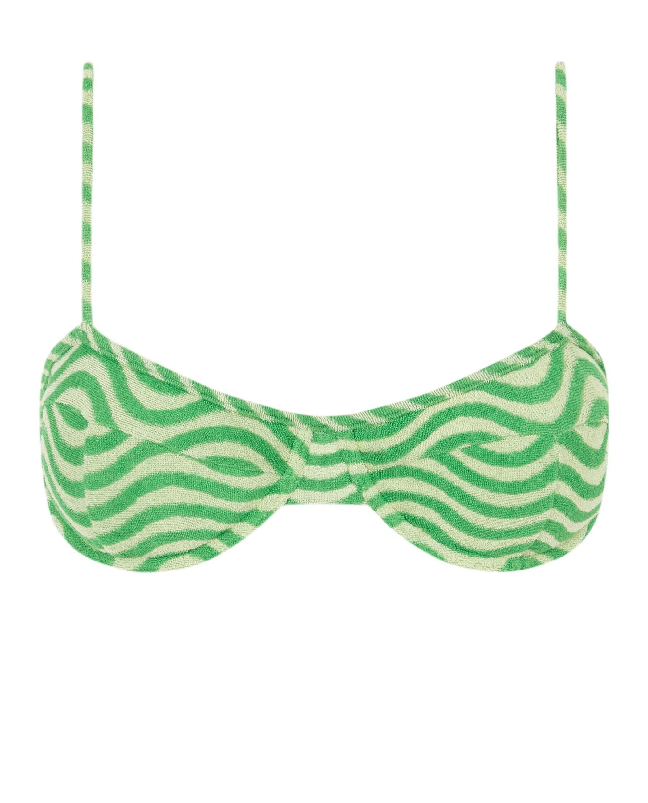 Top de bikini Balconette Samba con estructura y foams extraíbles - Robin Collection - Verde Verde-3