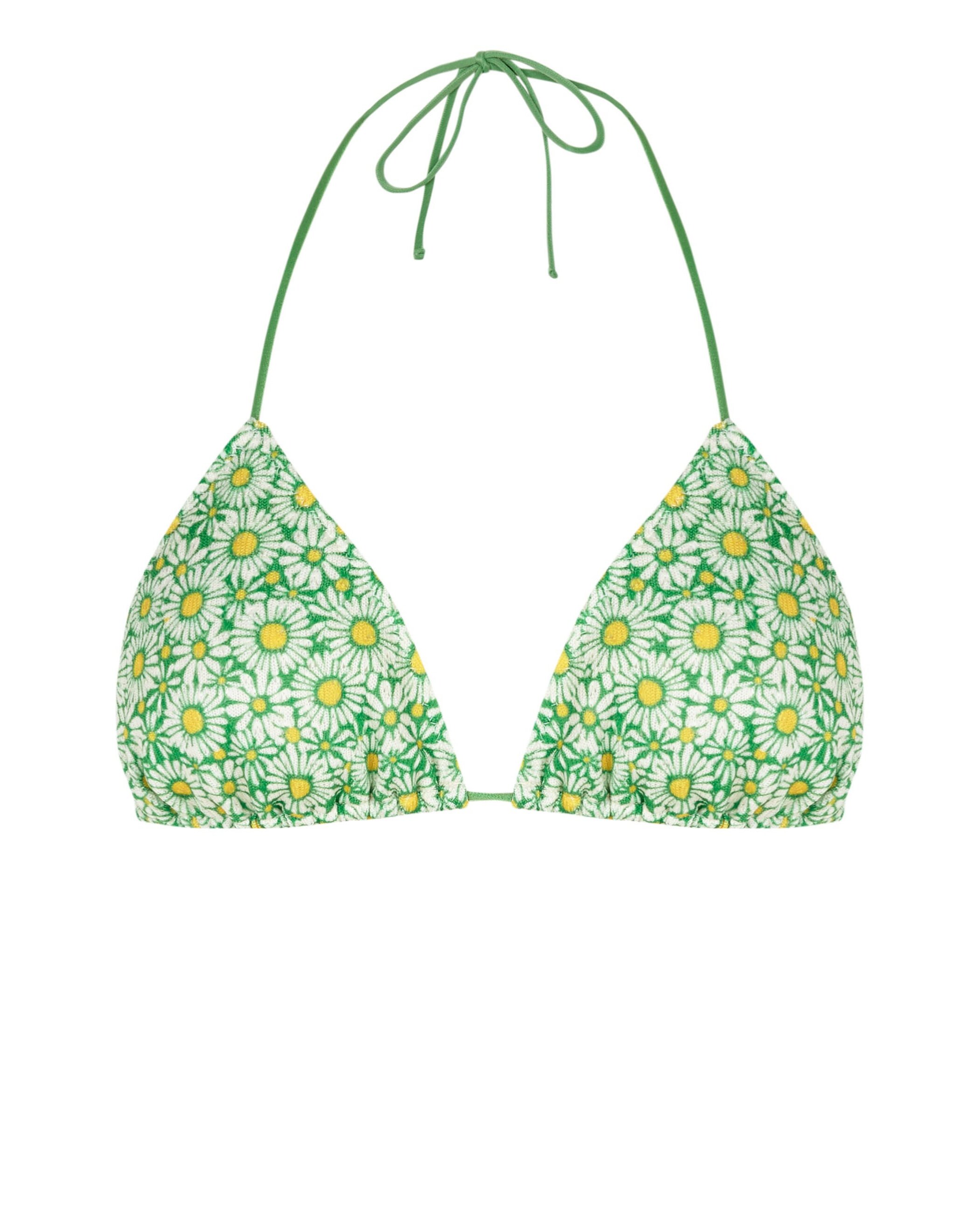 Top de bikini triángulo Lupita con estructura y foams extraíbles - Robin Collection - Verde Verde-3