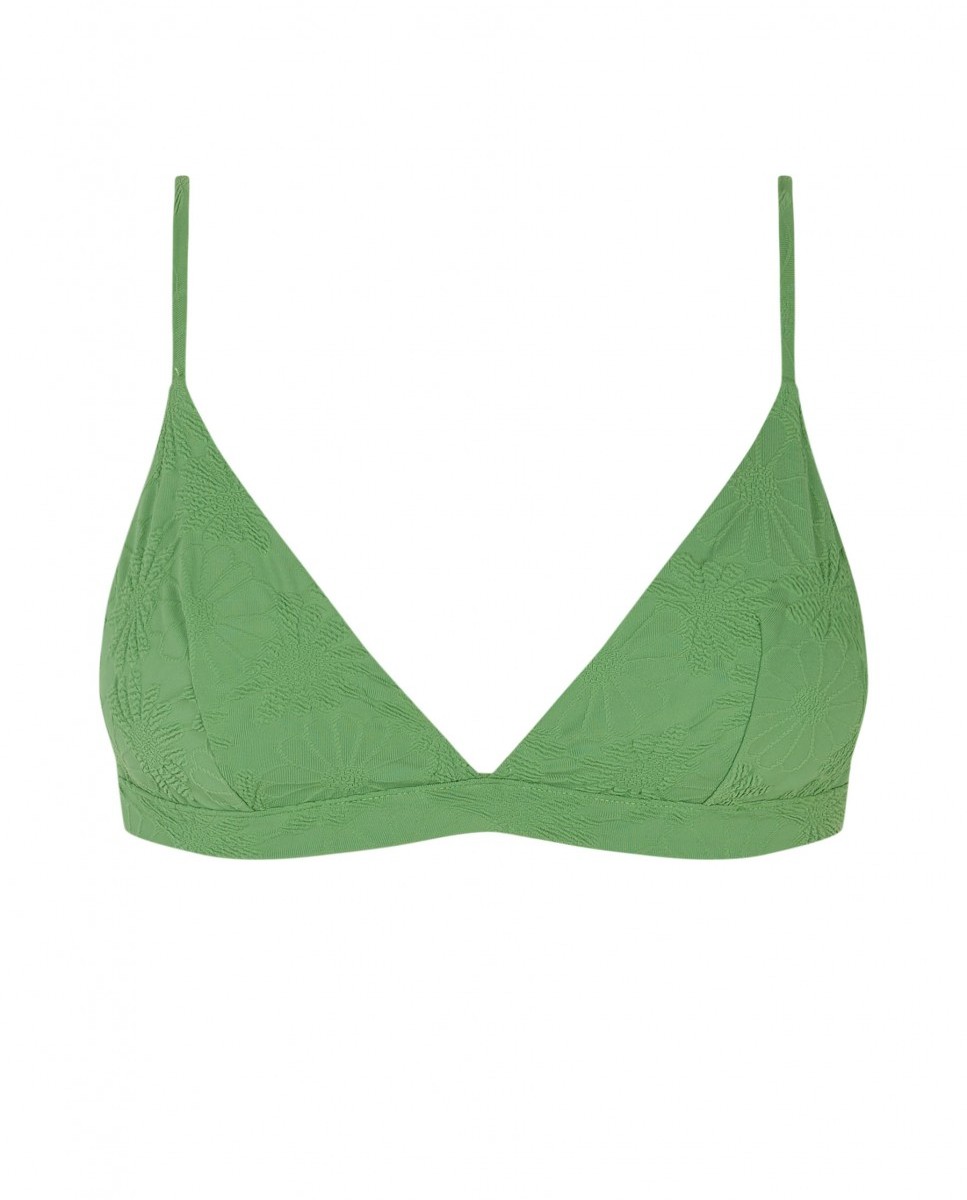 Top de bikini Sporty Pistacchio con estructura, cierre multiposición y foams extraíbles - Robin Collection - Verde claro Verde claro-4