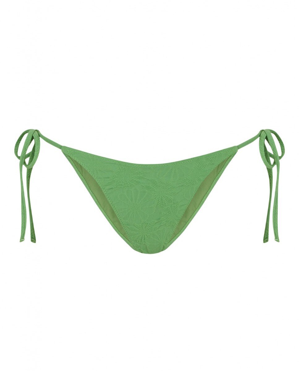 Braguita de bikini con lazos Pistacchio con tejido estructura y forro - Robin Collection - Verde claro Verde claro-4