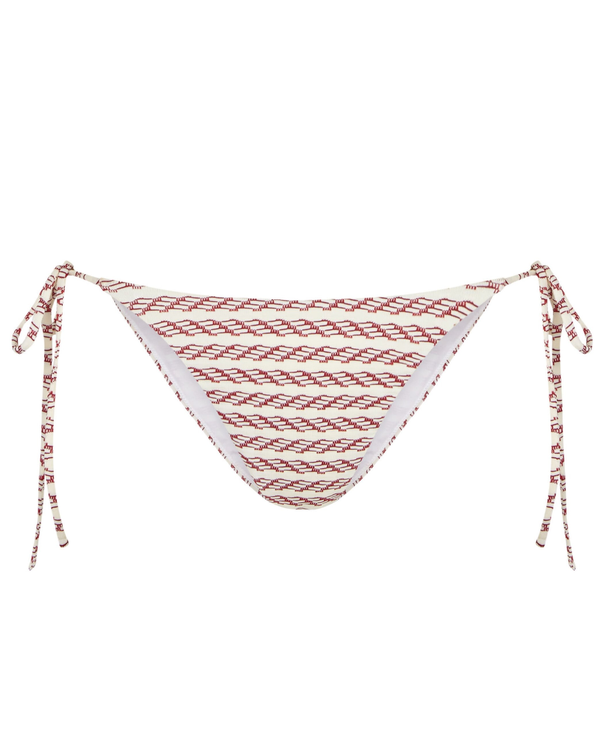 Braga de bikini Panamera con estructura, lazo y forro - Robin Collection - Granate Granate-3