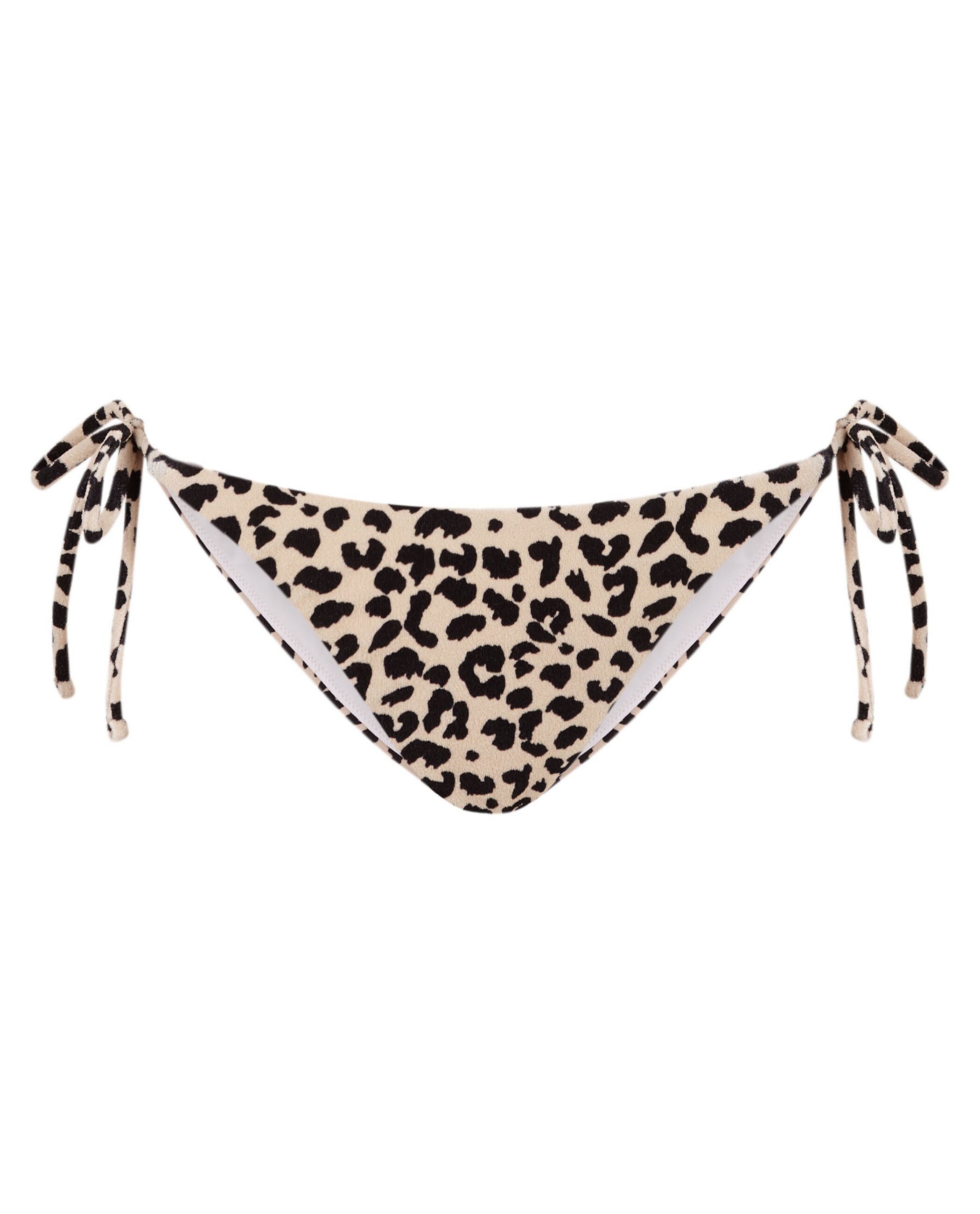 Bragas de bikini Jaguar con tejido toalla, lazo y forro - Robin Collection - Beige/Marrón Beige/Marrón-3