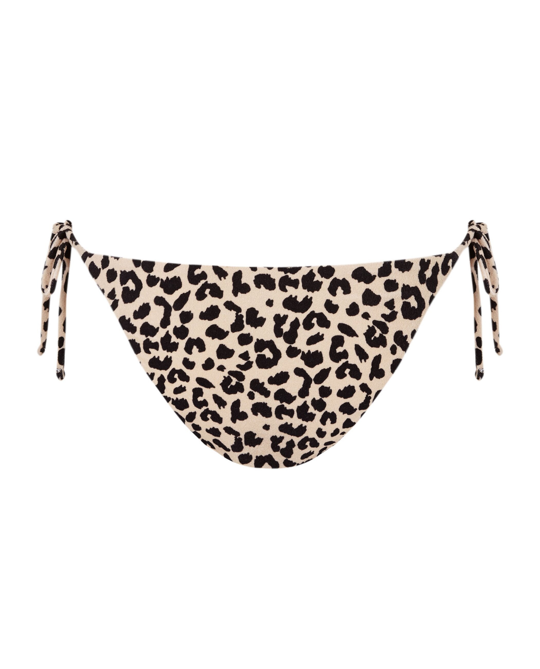 Bragas de bikini Jaguar con tejido toalla, lazo y forro - Robin Collection - Beige/Marrón Beige/Marrón-4