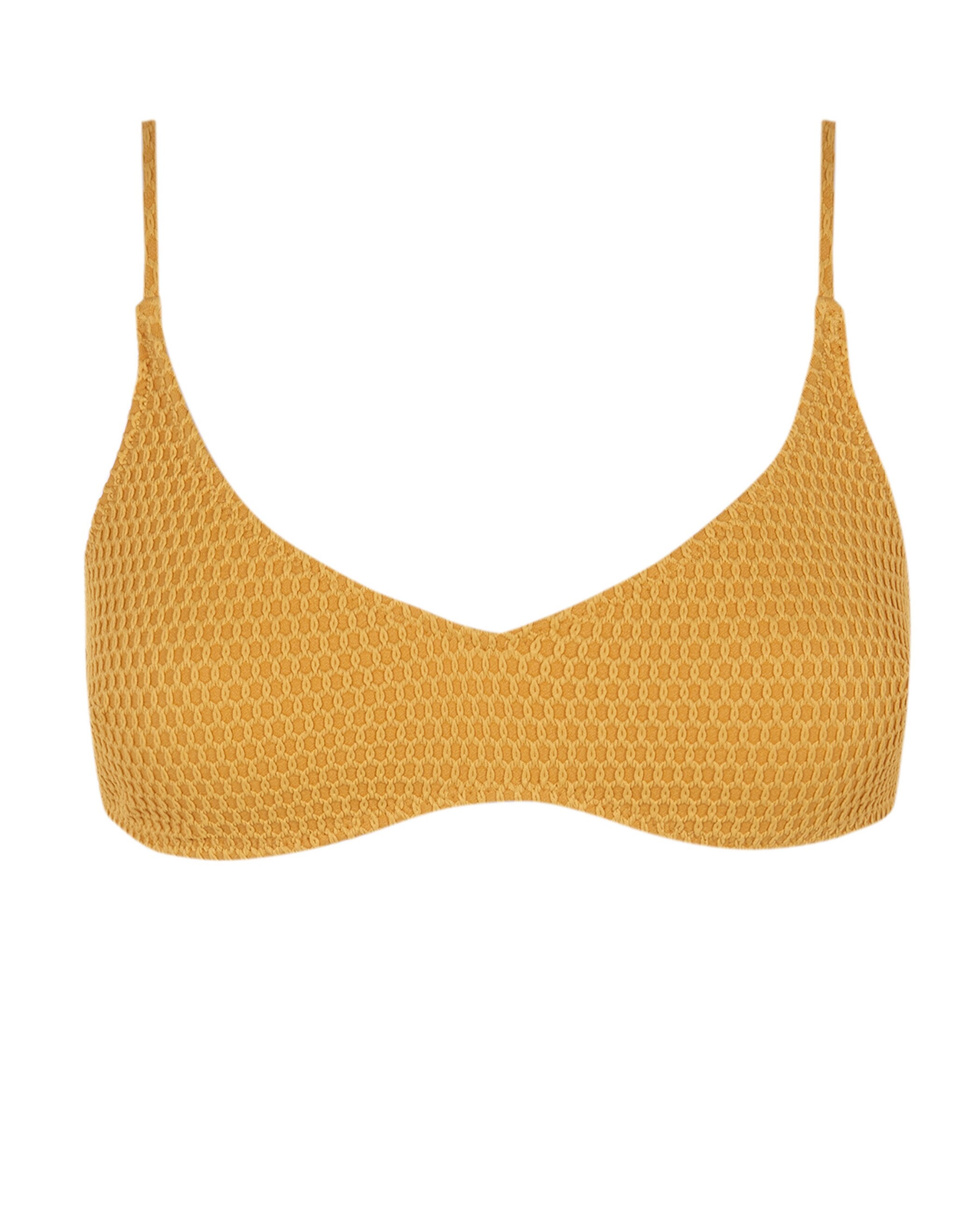 Top de bikini Vela Amberlight con estructura y foams extraíbles - Robin Collection - Amarillo Amarillo-3