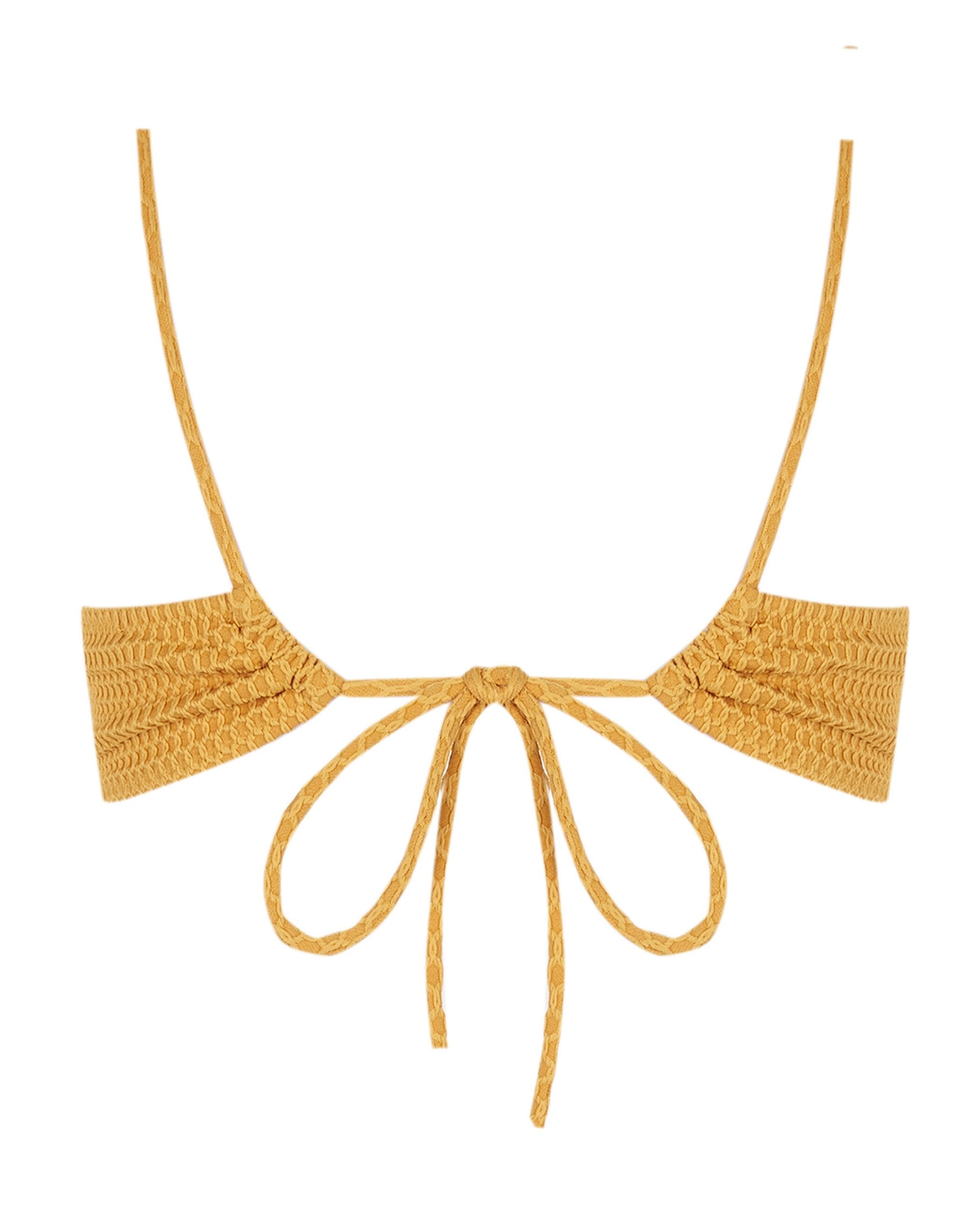 Top de bikini Vela Amberlight con estructura y foams extraíbles - Robin Collection - Amarillo Amarillo-4