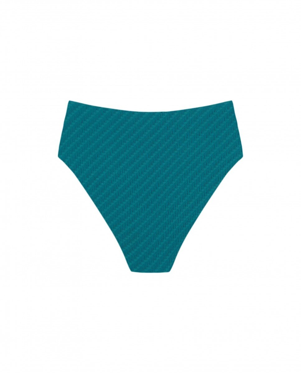 Braguita alta de bikini de bikini Petróleo con estructura y forro - Robin Collection - Verde Verde-4