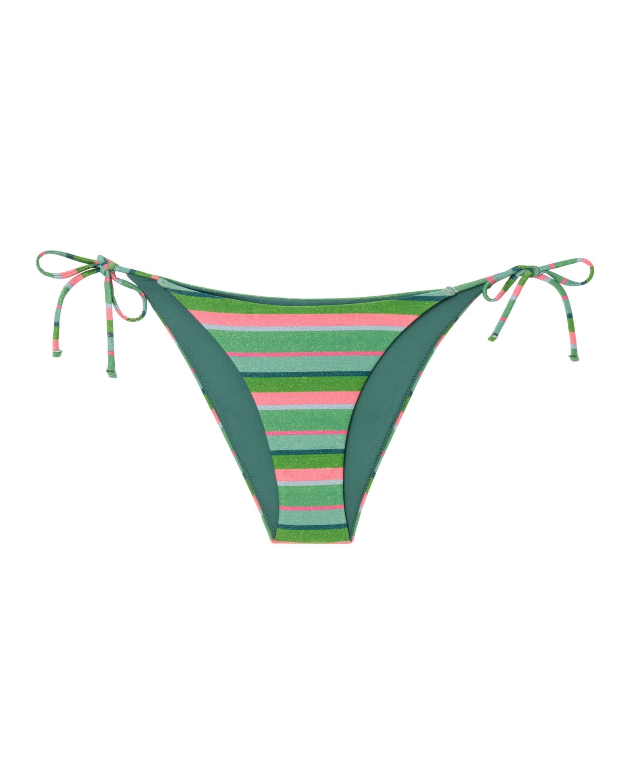 Bragas de bikini Chiquita con tejido lúrex, lazo y forro - Robin Collection - Verde Oliva Verde Oliva-3