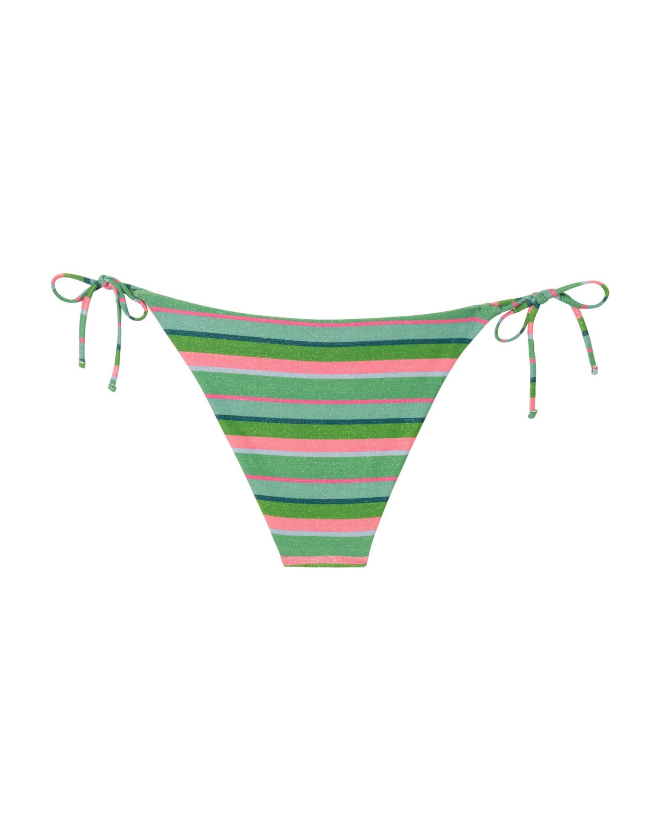 Bragas de bikini Chiquita con tejido lúrex, lazo y forro - Robin Collection - Verde Oliva Verde Oliva-4