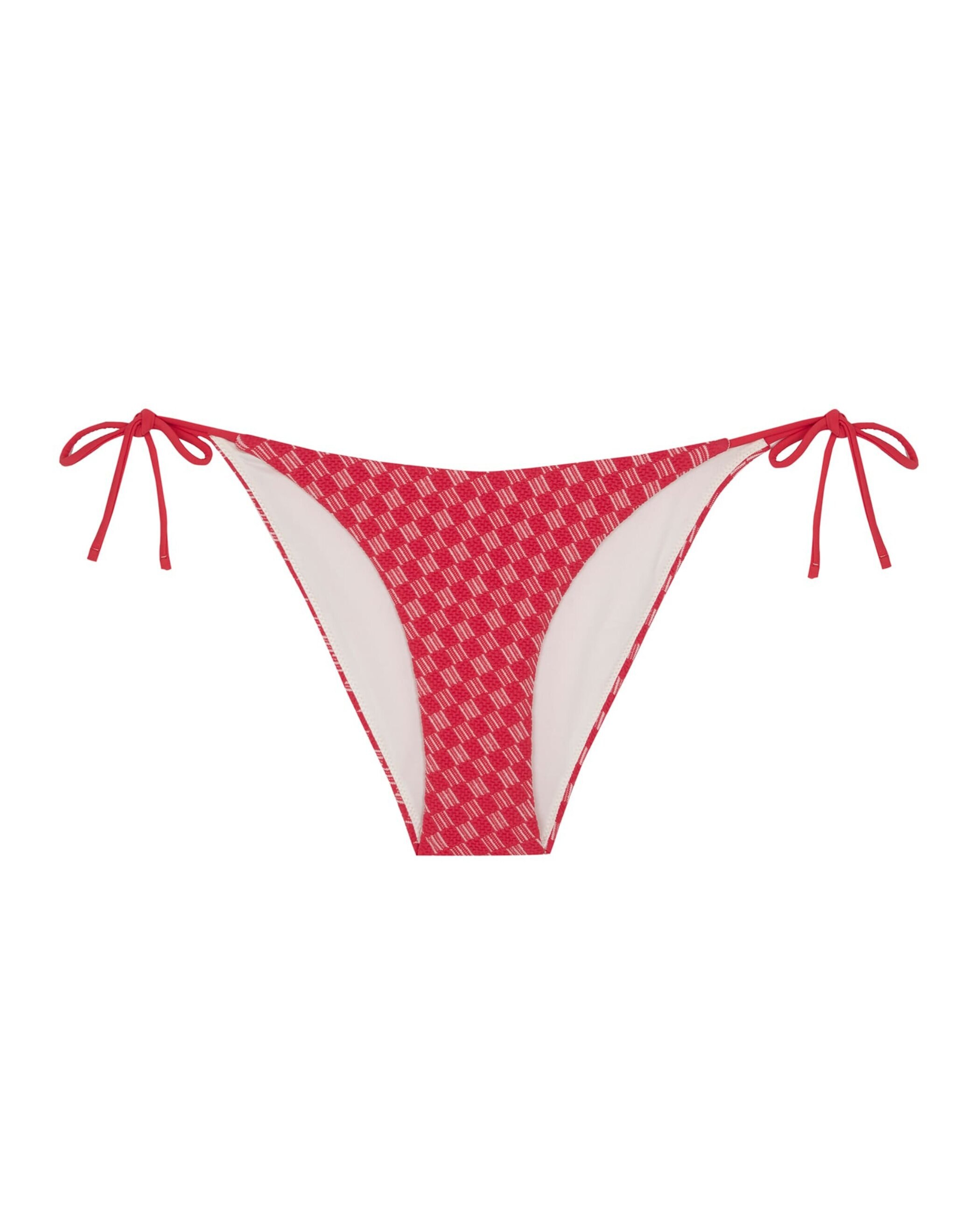Bragas de bikini Cherry con estructura, lazo y forro - Robin Collection - Rojo / Blanco Rojo / Blanco-3