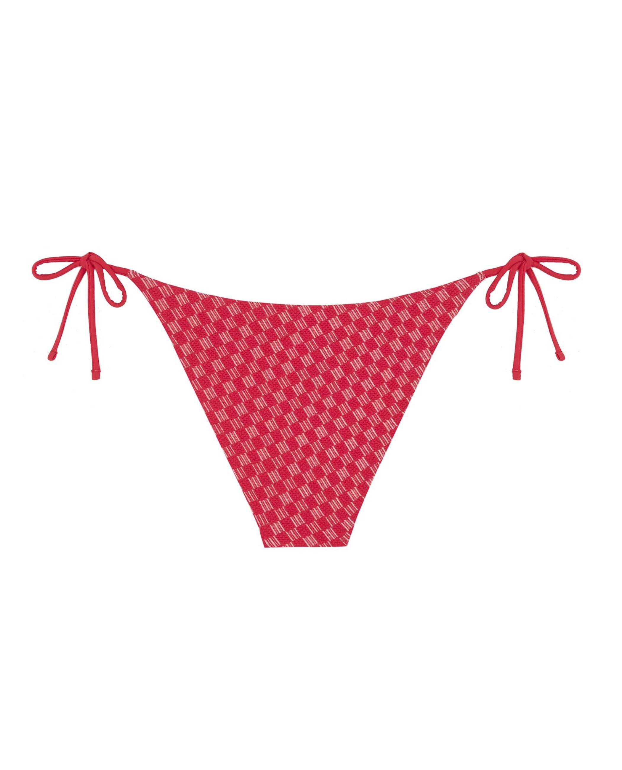 Bragas de bikini Cherry con estructura, lazo y forro - Robin Collection - Rojo / Blanco Rojo / Blanco-4