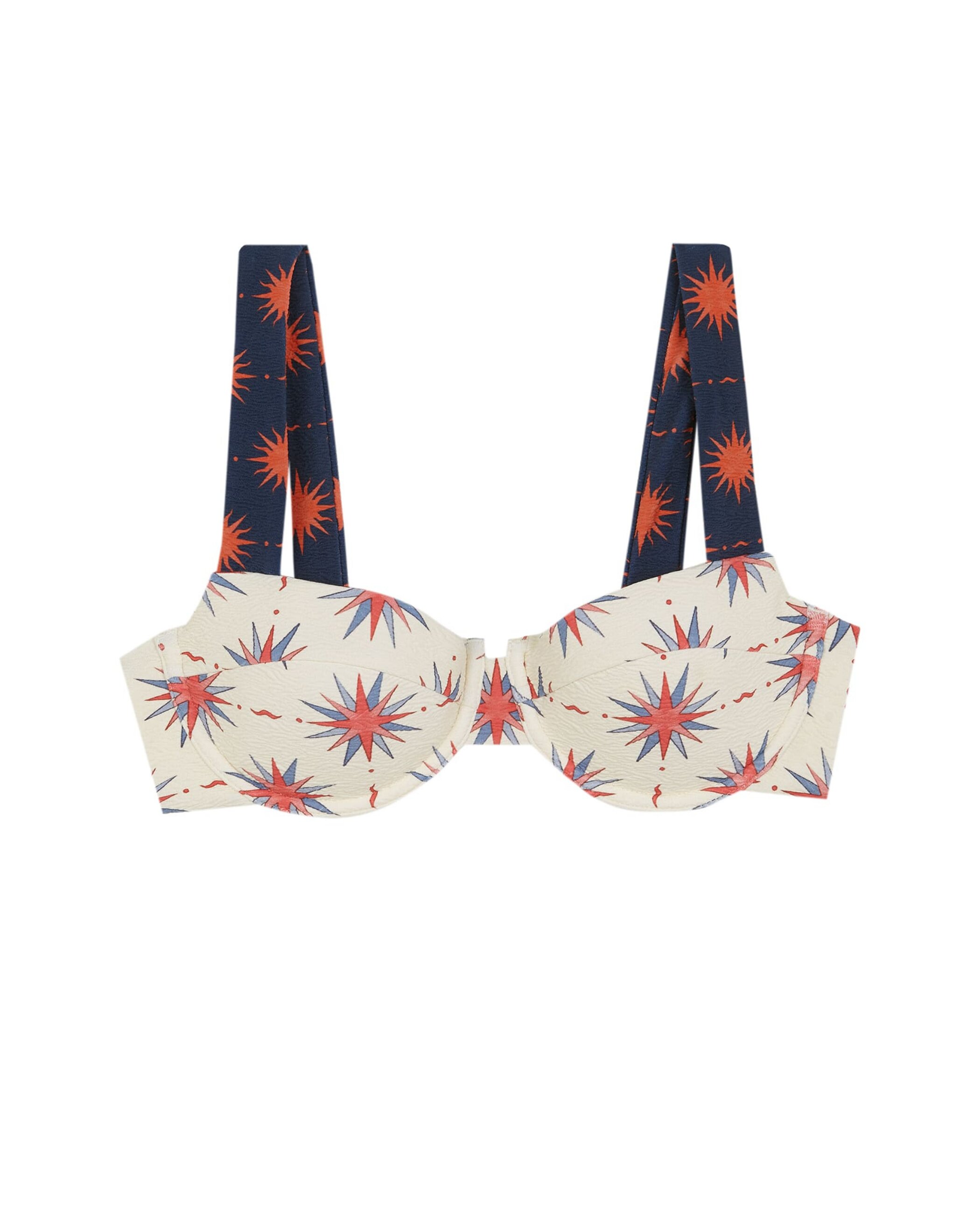 Top de bikini Balconette Supernova con estructura, cierre multiposición y foams extraíbles - Robin Collection - Crudo Crudo-3