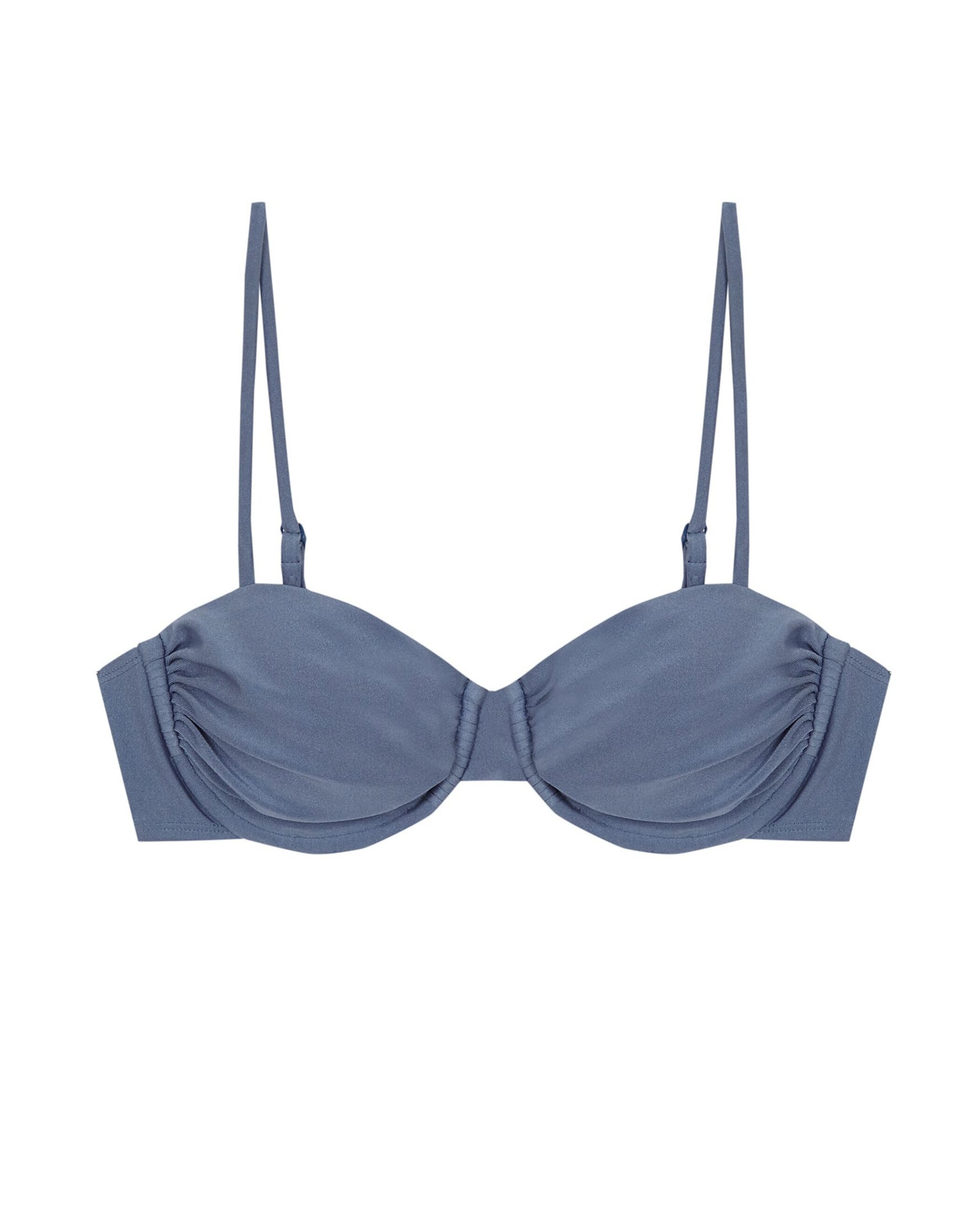 Top de bikini Balconette IsolaBlue con estructura y foams extraíbles - Robin Collection - Azul celeste Azul celeste-3