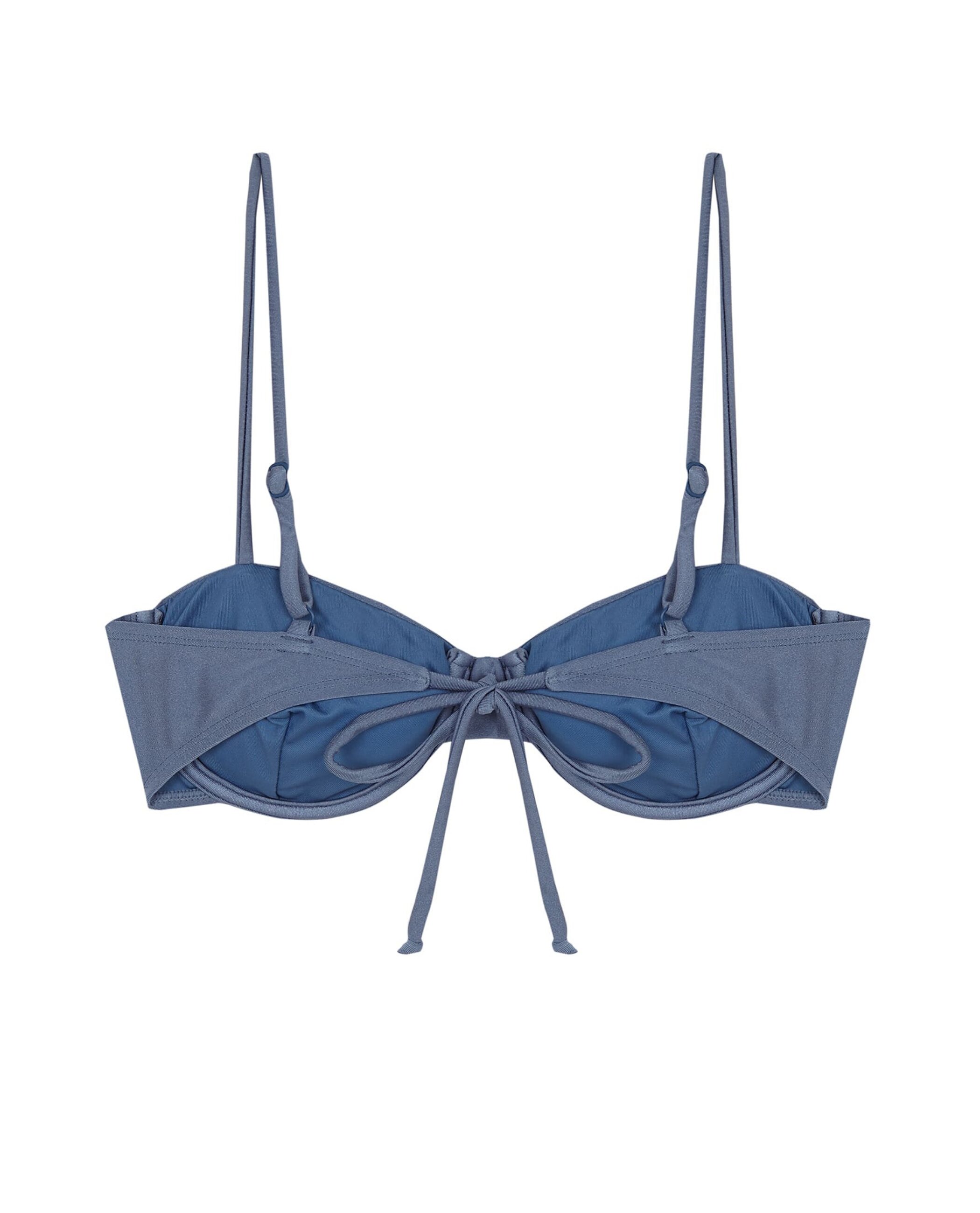 Top de bikini Balconette IsolaBlue con estructura y foams extraíbles - Robin Collection - Azul celeste Azul celeste-4