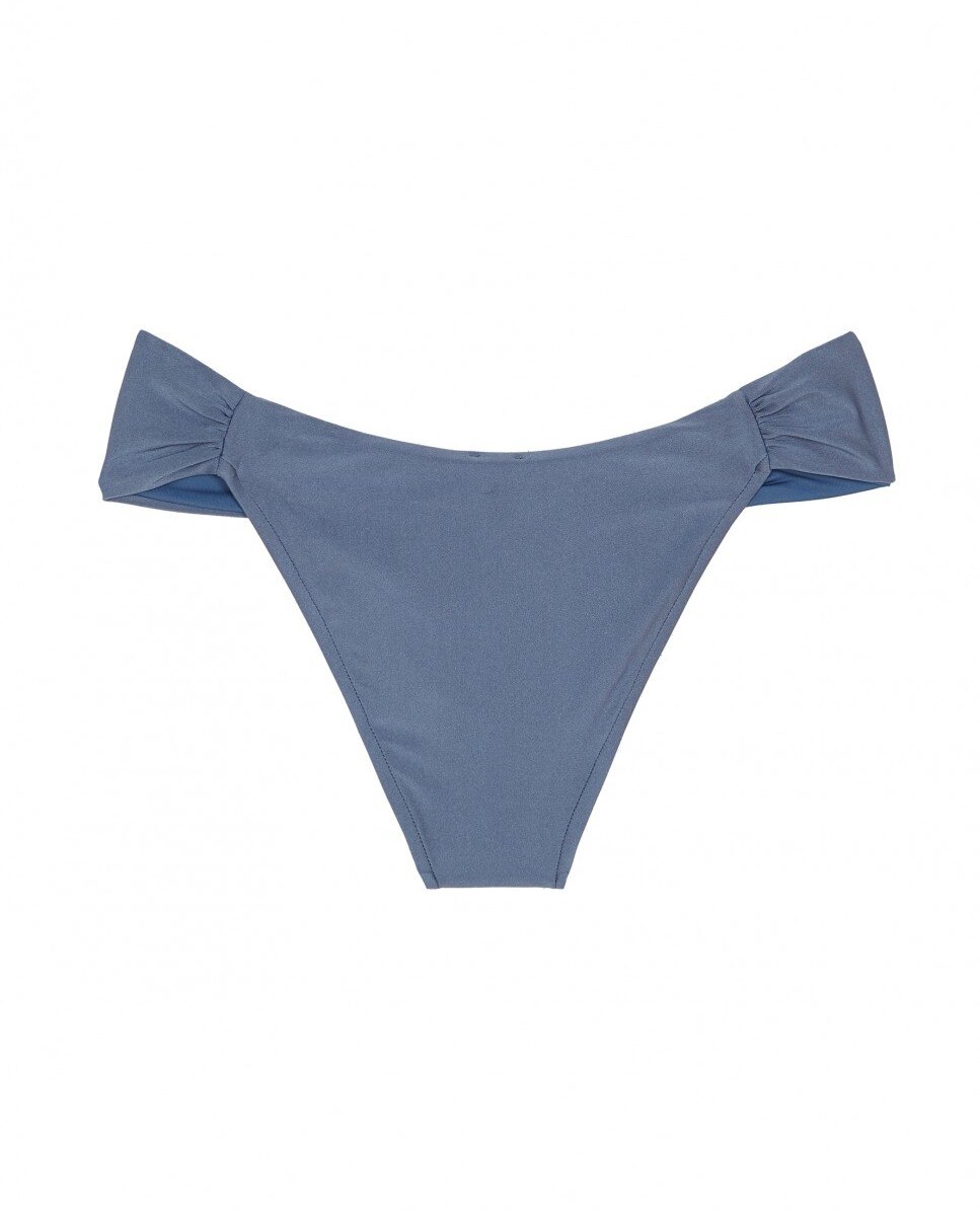Braguita fruncida de bikini Isolablue con forro - Robin Collection - Azul grisáceo Azul grisáceo-4