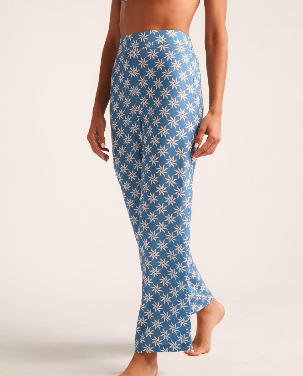 Robin Collection - Pantalón de playa de mujer MagnoliaBlue.