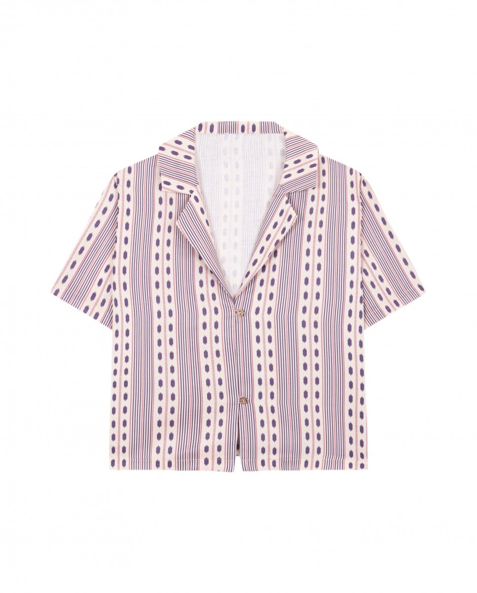 Camisa de playa de mujer Puglia - Robin Collection - Multicolor Multicolor-5