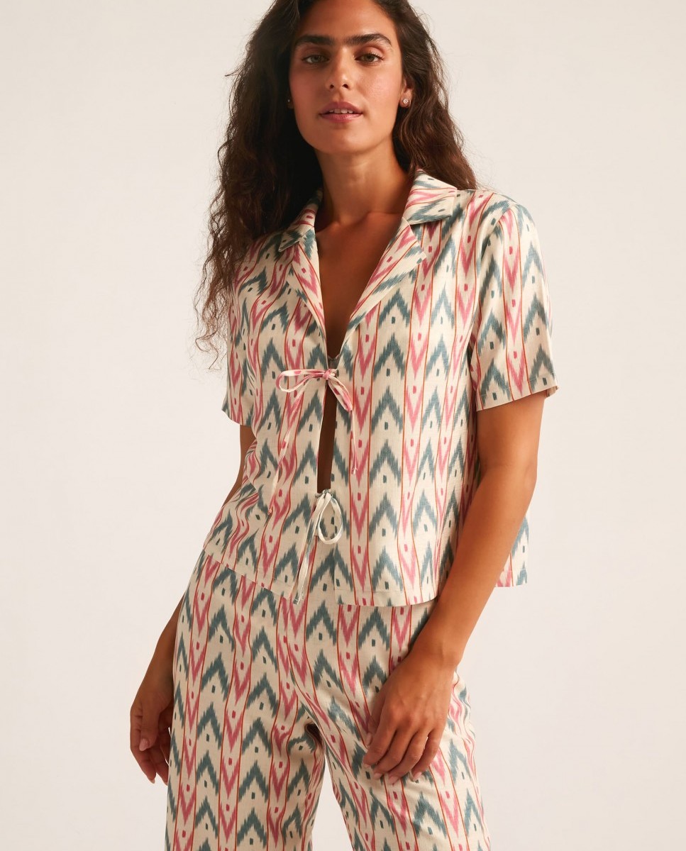 Camisa de playa de mujer Formentor - Robin Collection - Multicolor Multicolor-1
