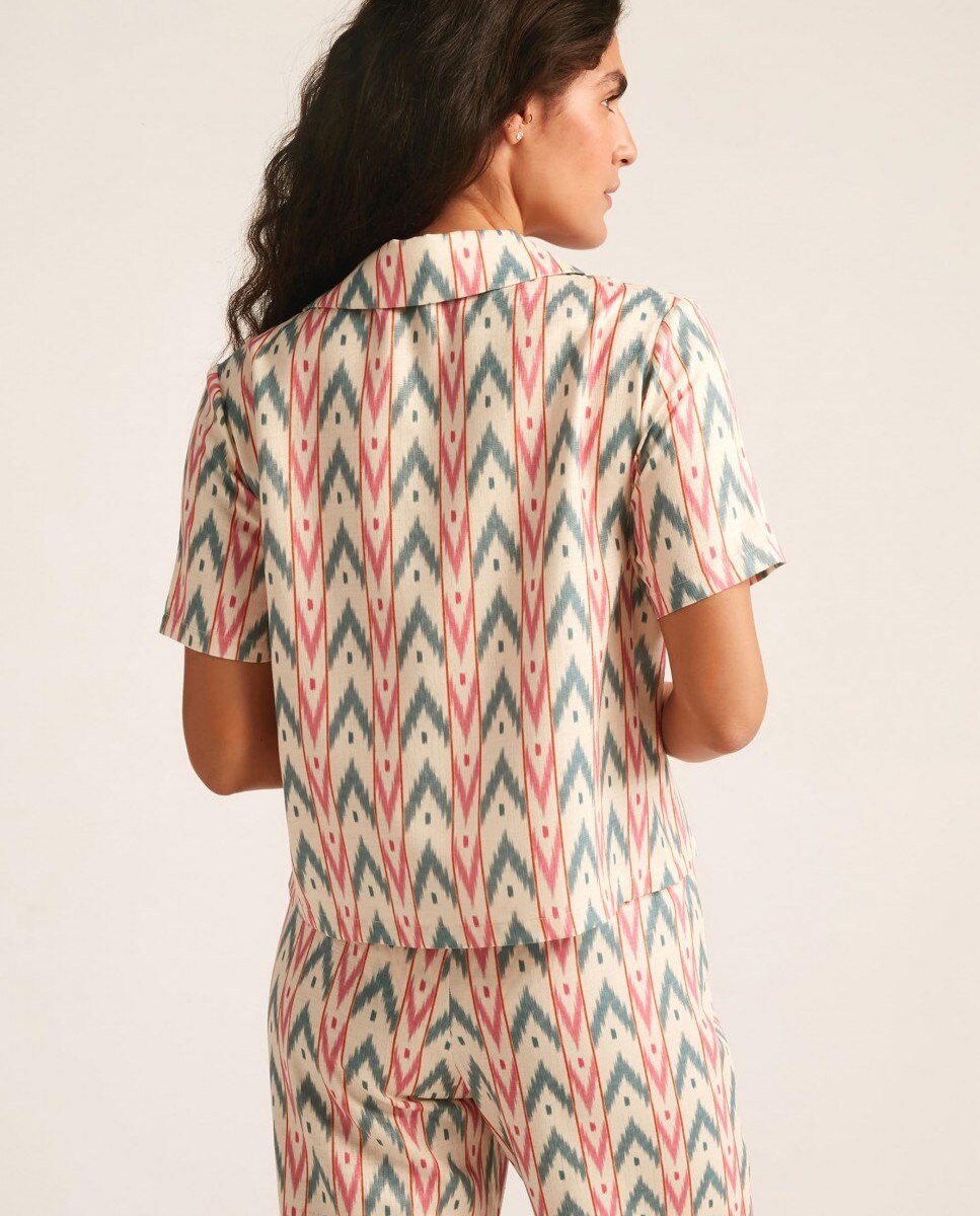 Camisa de playa de mujer Formentor - Robin Collection - Multicolor Multicolor-2