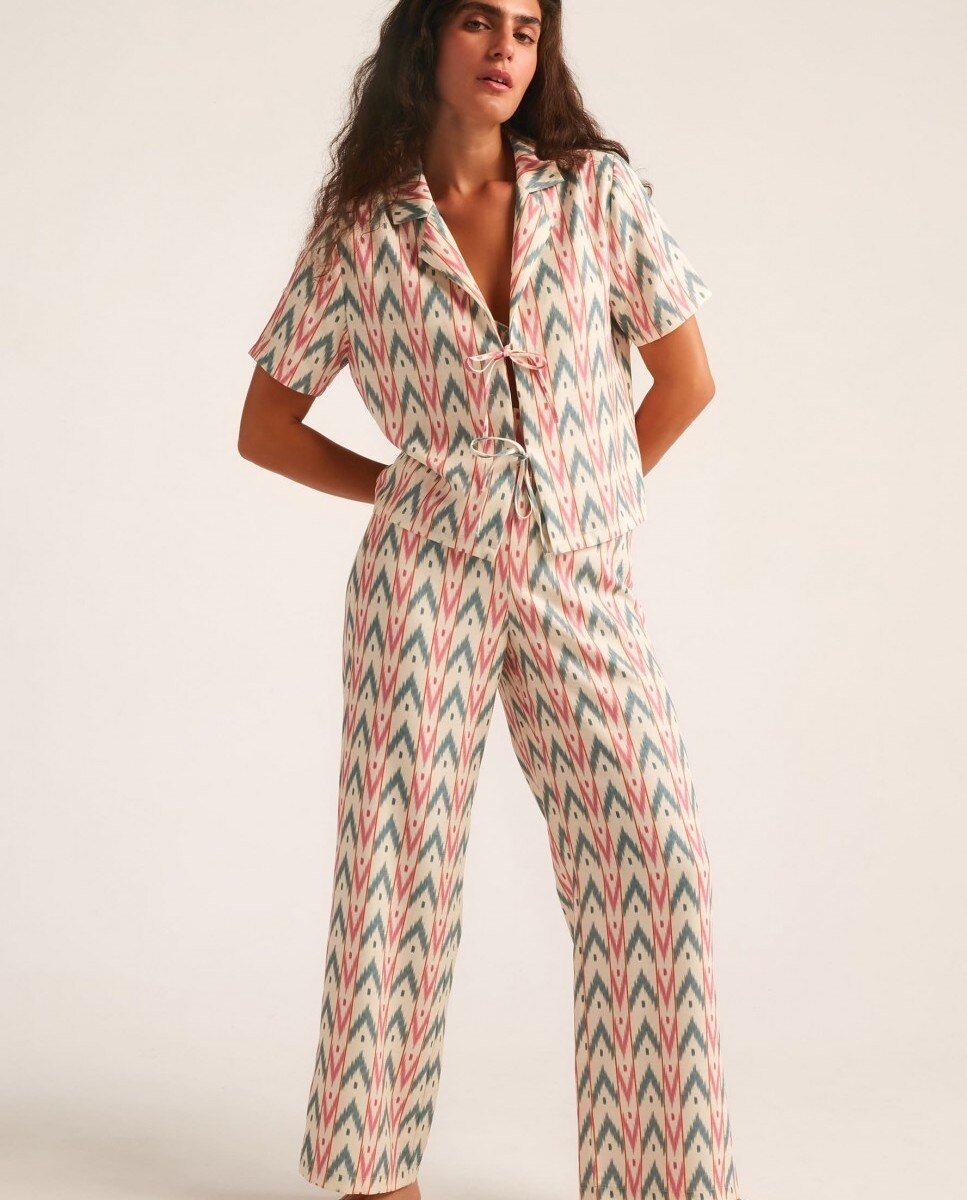 Camisa de playa de mujer Formentor - Robin Collection - Multicolor Multicolor-3