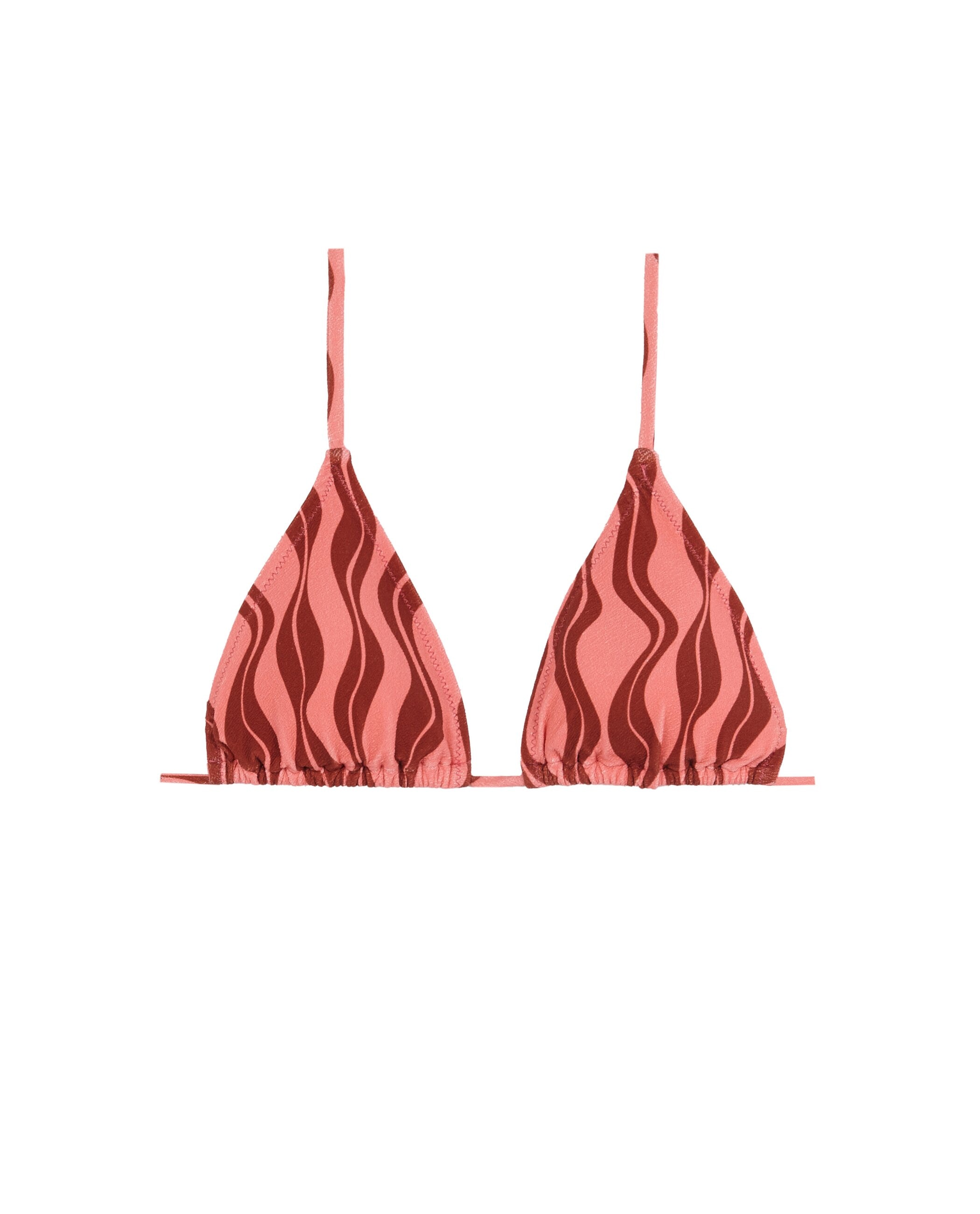 Top de bikini Triángulo Stromboli con estructura y foams extraíbles - Robin Collection - Bicolor Bicolor-3