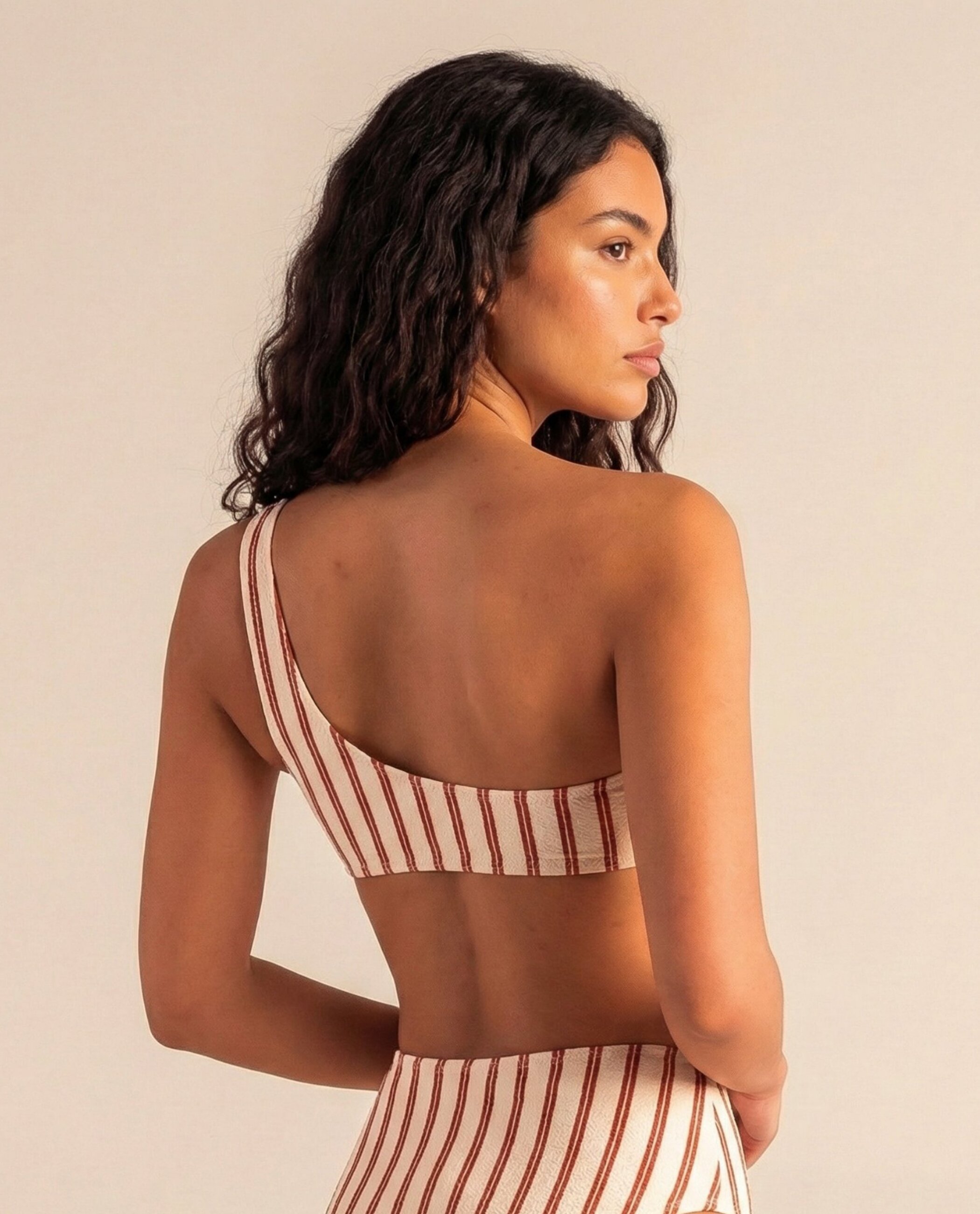 Top de bikini Bandeau Mandorla con estructura y foams extraíbles - Robin Collection - Bicolor Bicolor-2