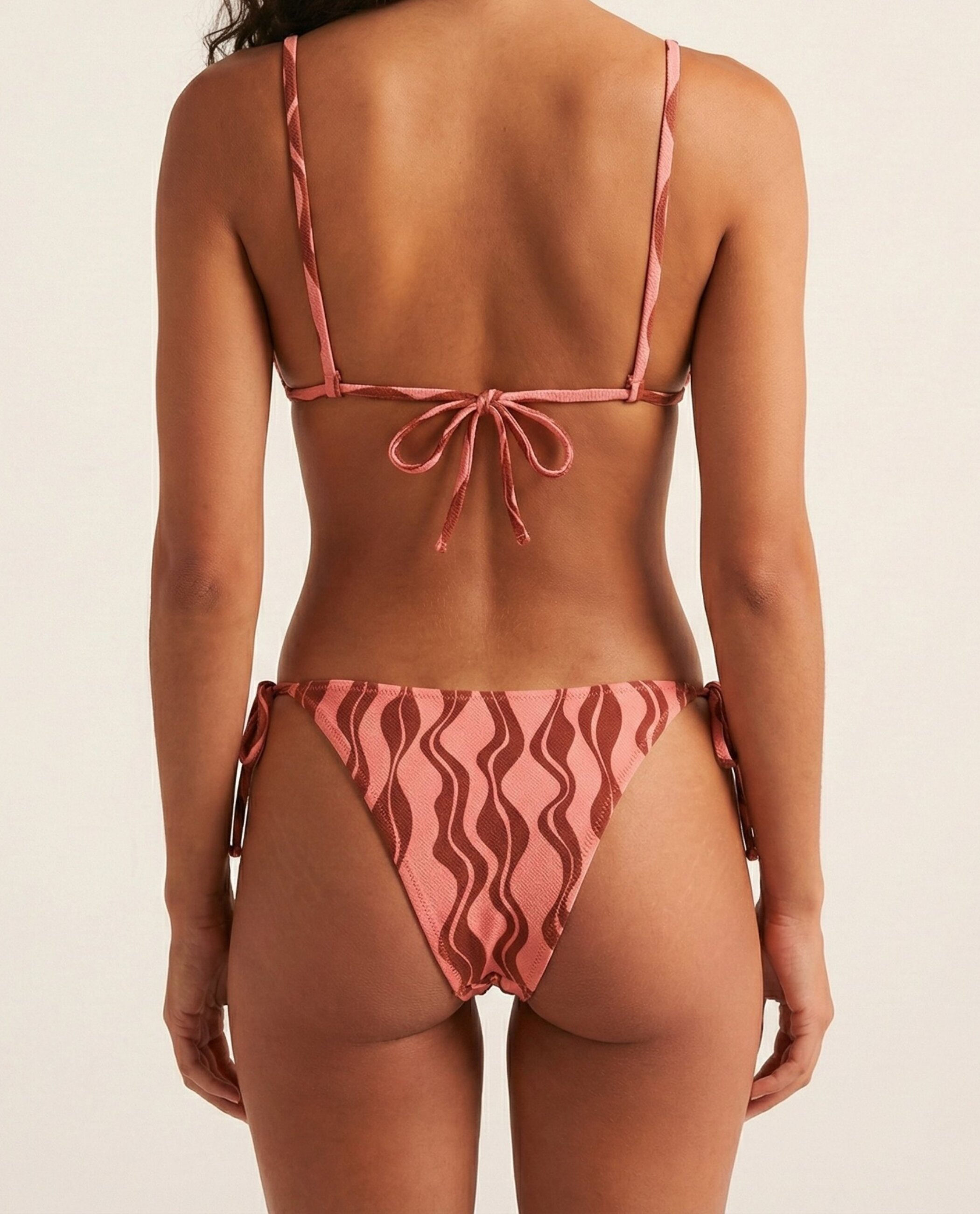 Bragas de bikini Stromboli con cobertura media, lazo y estructura - Robin Collection - Bicolor Bicolor-2