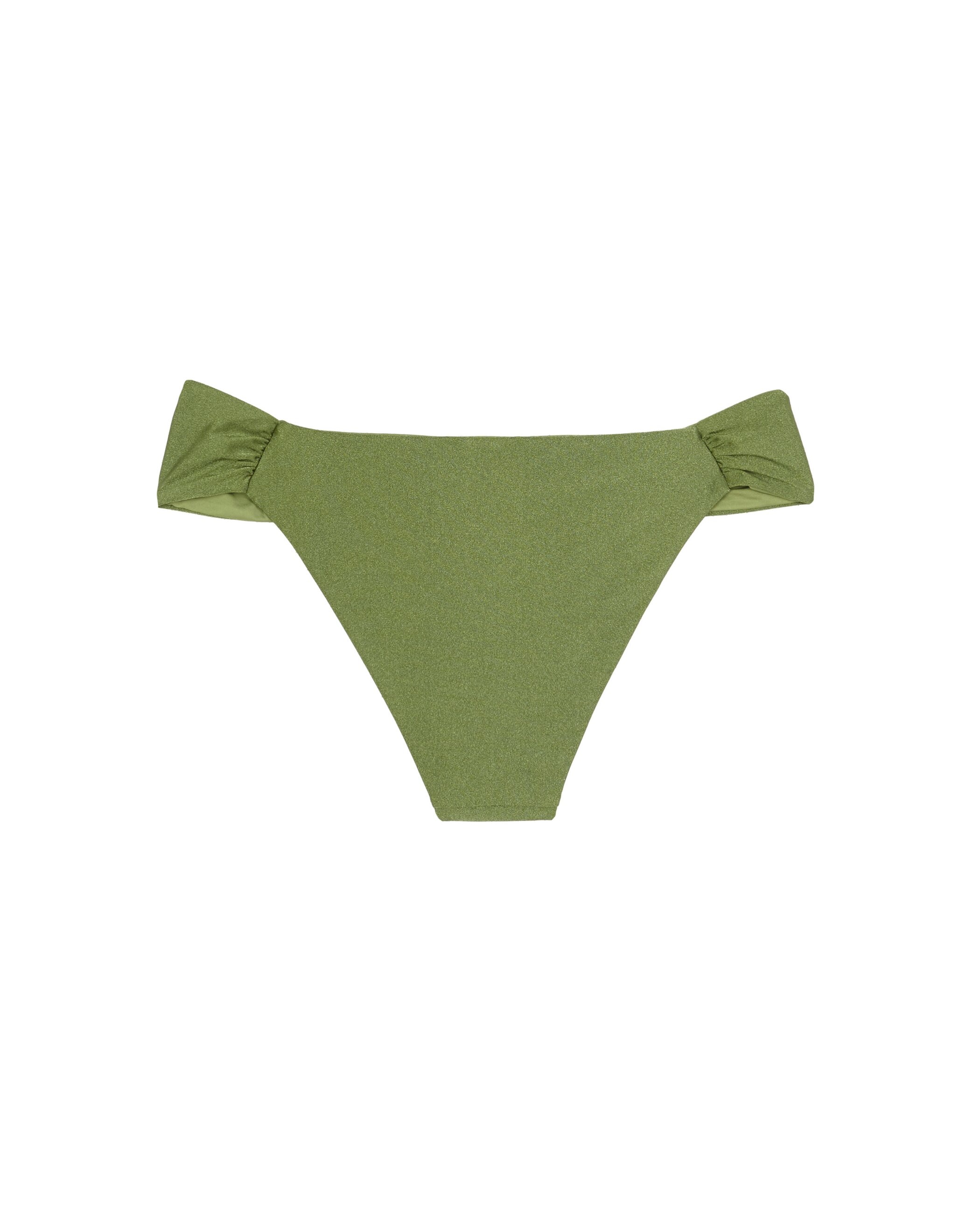 Braga de bikini Salvia con cobertura media, fruncida y forro - Robin Collection - Verde Oliva Verde Oliva-4