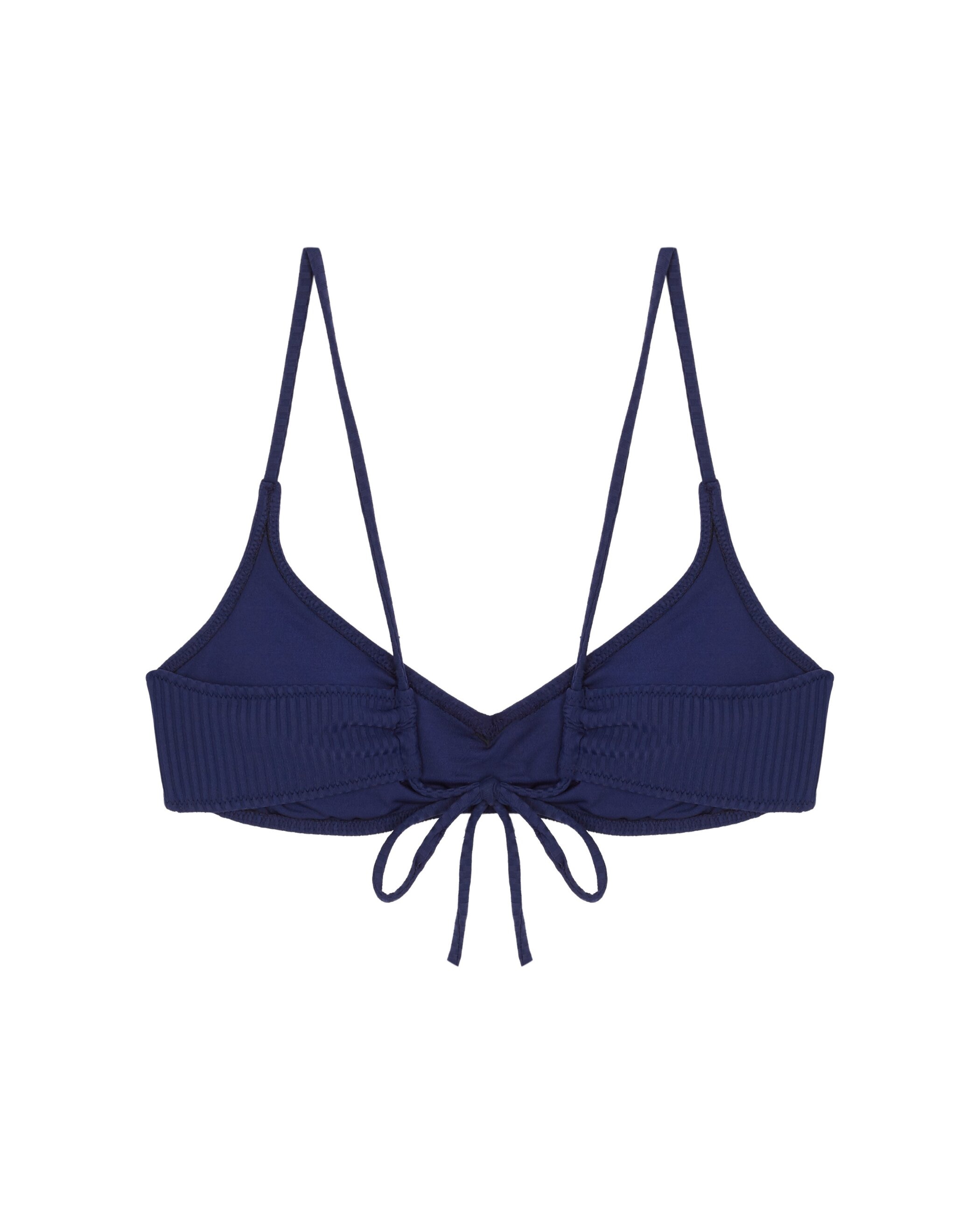 Top de bikini Vela Azzurro con estructura y foams extraíbles - Robin Collection - Azul marino Azul marino-4