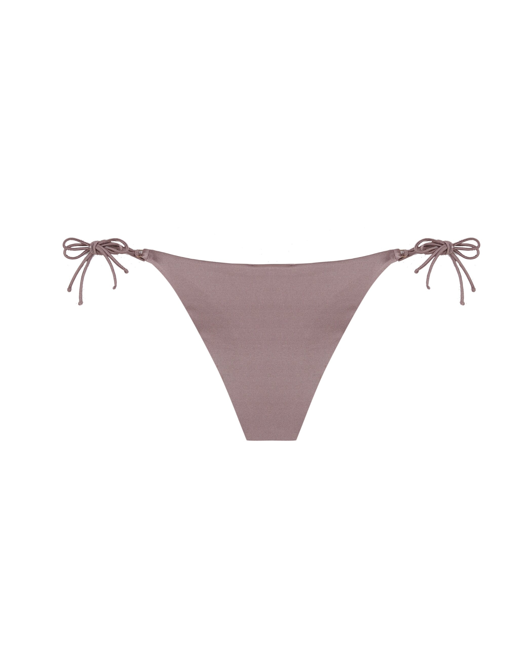 Braga de bikini Kalamata con cobertura clásica, lazo y tejido lúrex - Robin Collection - Topo Topo-4