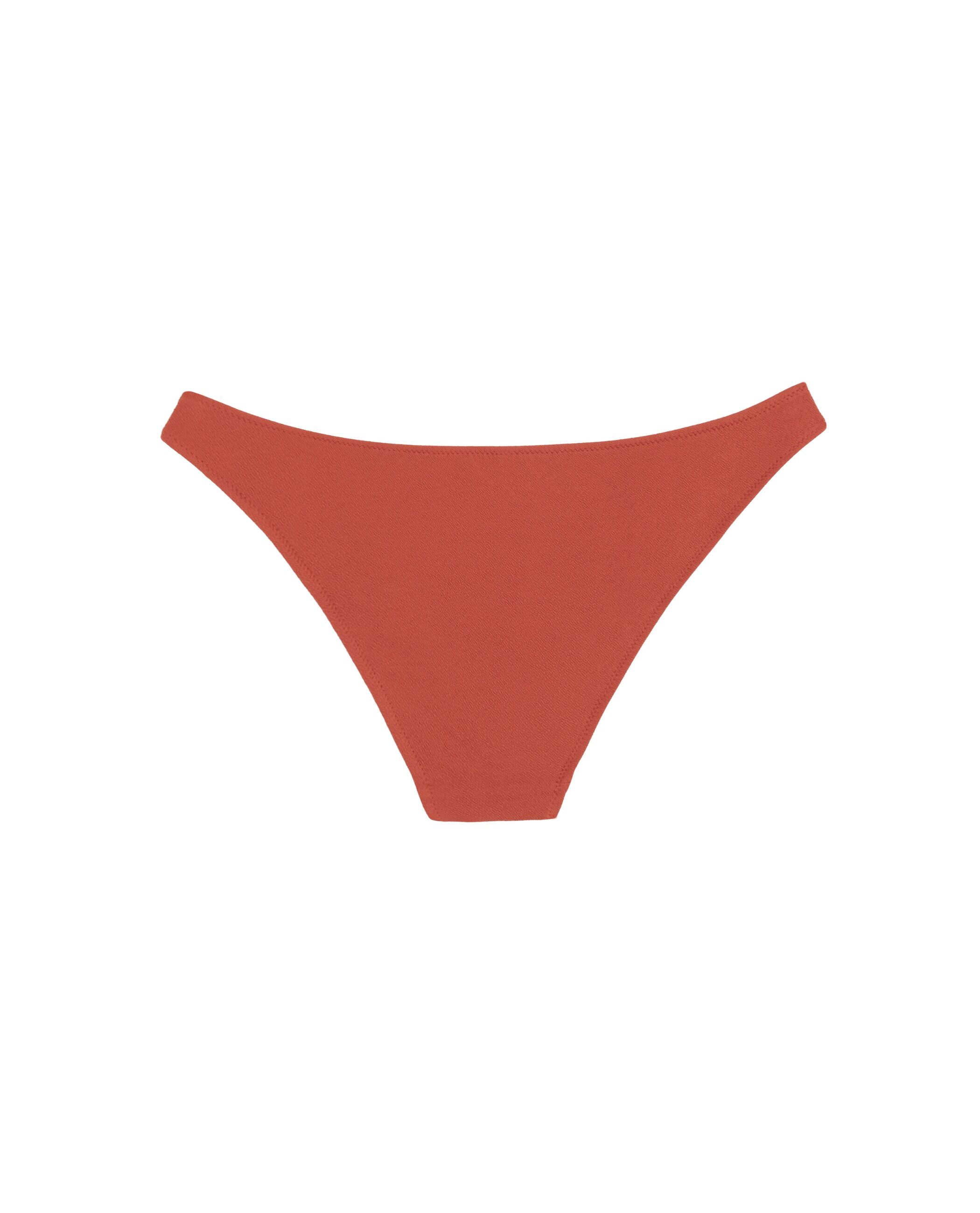 Bragas de bikini Argile con cobertura clásica, estructura y forro - Robin Collection - Terracota Terracota-4