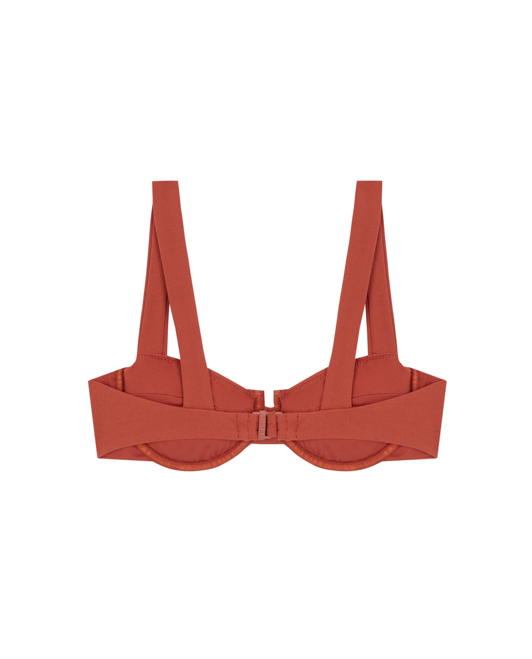 Top de bikini Balconette Argile con estructura y foams extraíbles - Robin Collection - Terracota Terracota-4