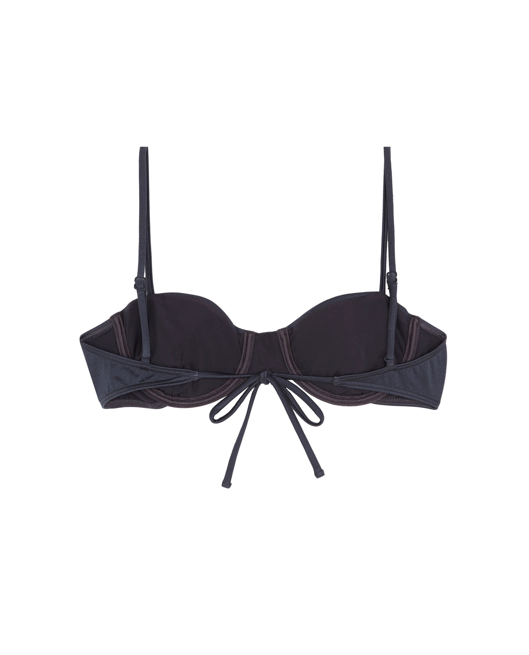 Top de bikini Balconette Ombra fruncido con estructura y foams extraíbles - Robin Collection - Azul oscuro Azul oscuro-4