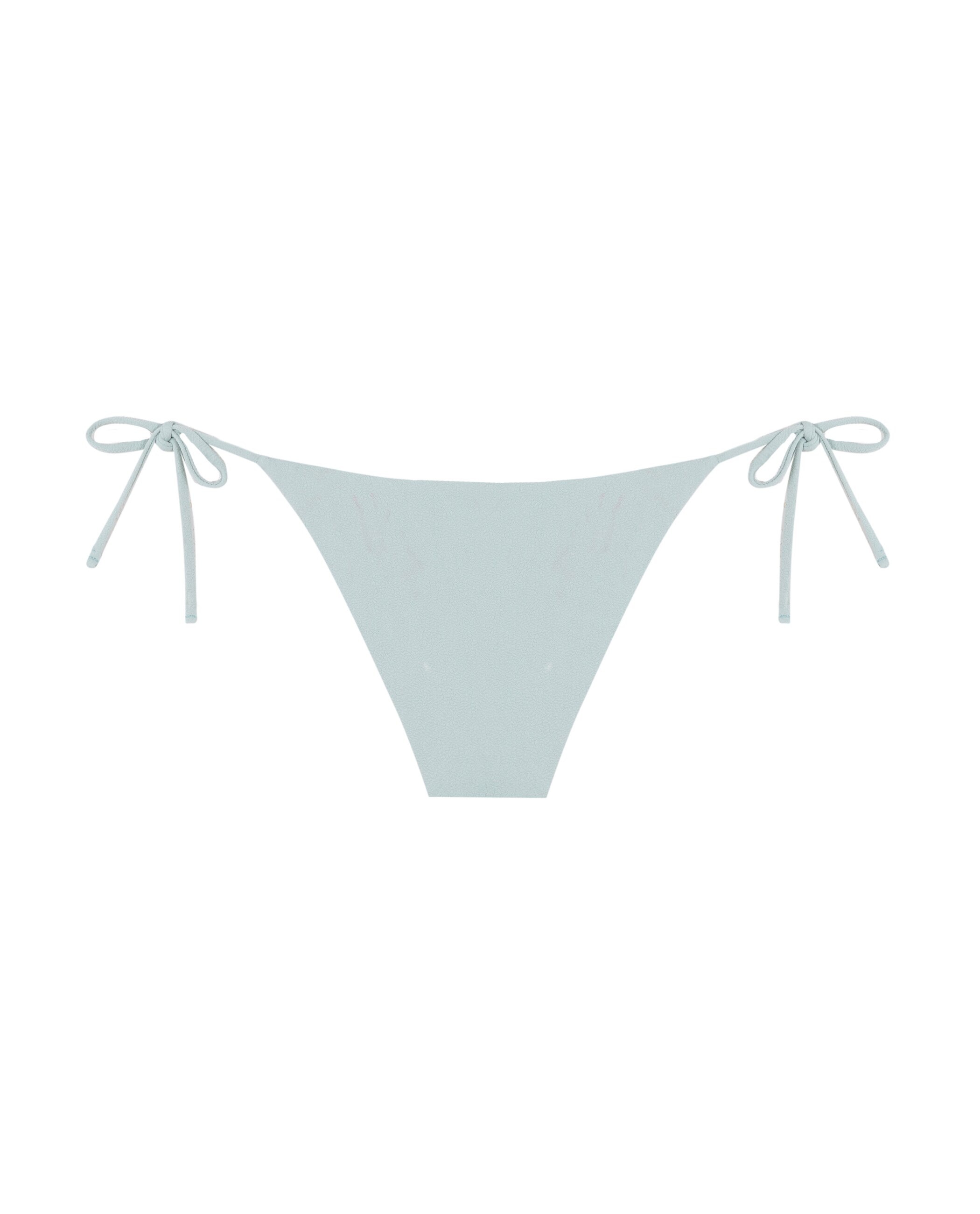 Bragas de bikini Macarella con cobertura clásica, lazo y estructura - Robin Collection - Azul Turquesa Azul Turquesa-4