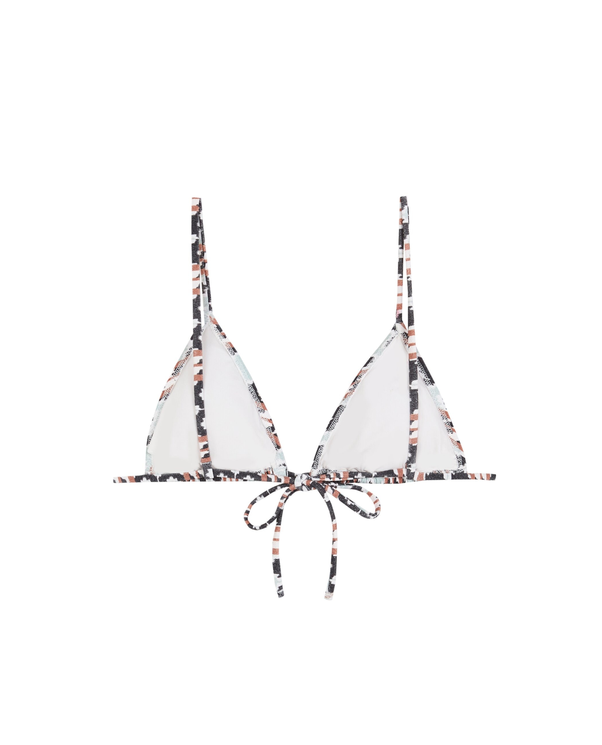 Top de bikini Triángulo Valldemosa con estructura y foams extraíbles - Robin Collection - Multicolor Multicolor-4