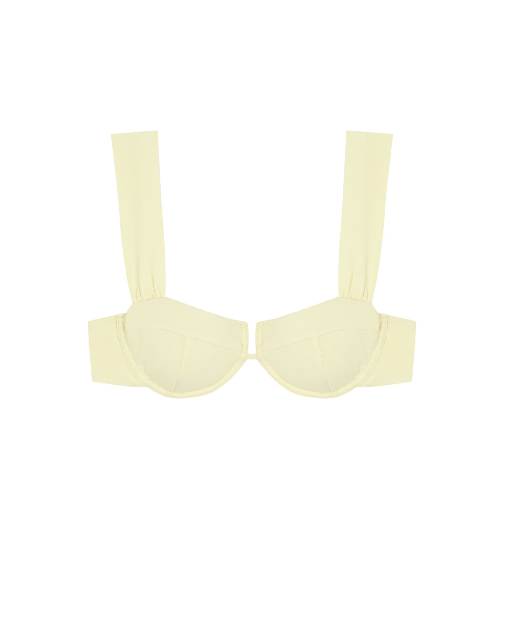 Top de bikini Balconette Atenea con estructura y foams extraíbles - Robin Collection - Amarillo Amarillo-3