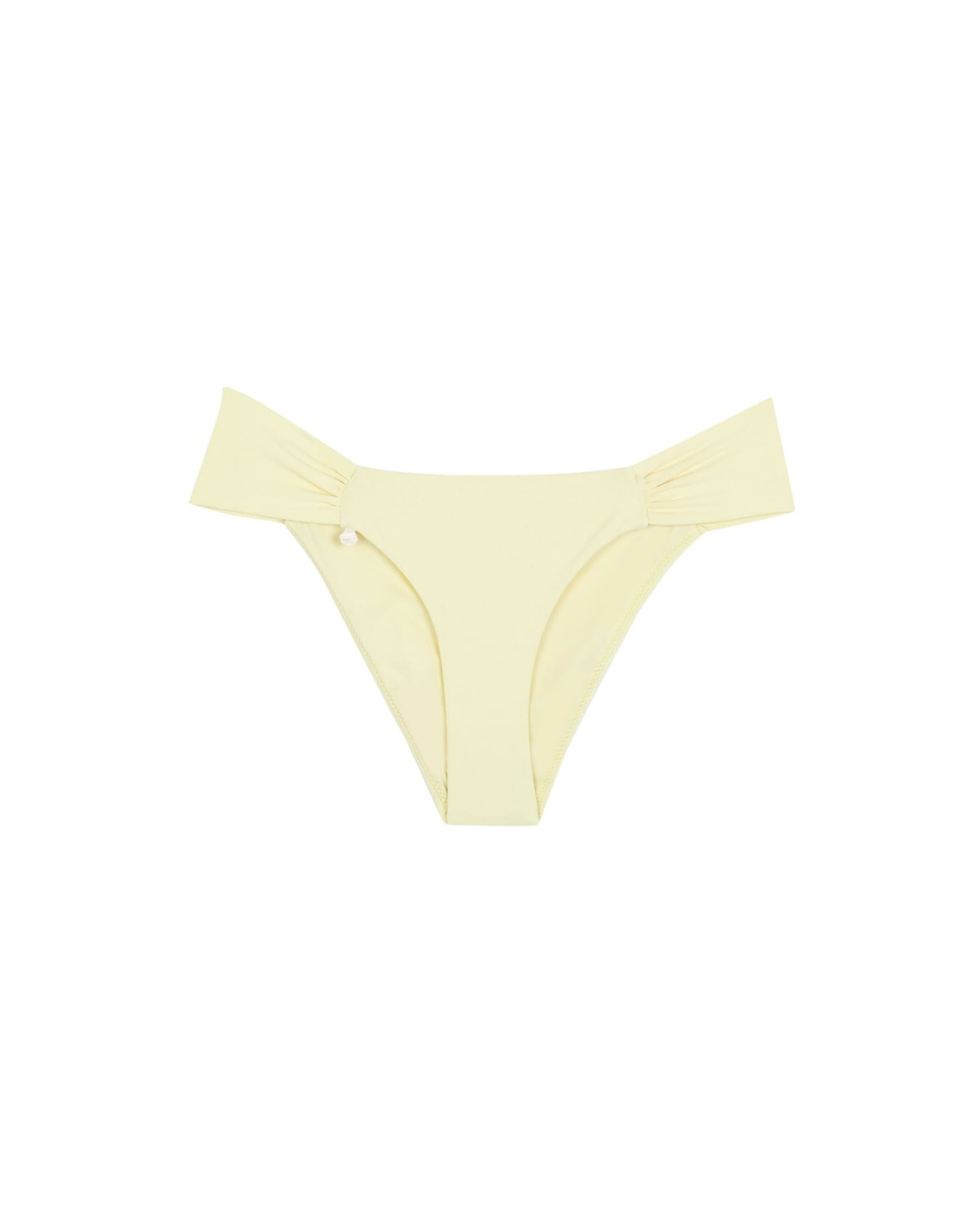 Braga de bikini Atenea con cobertura media, fruncida y estructura - Robin Collection - Amarillo Amarillo-3