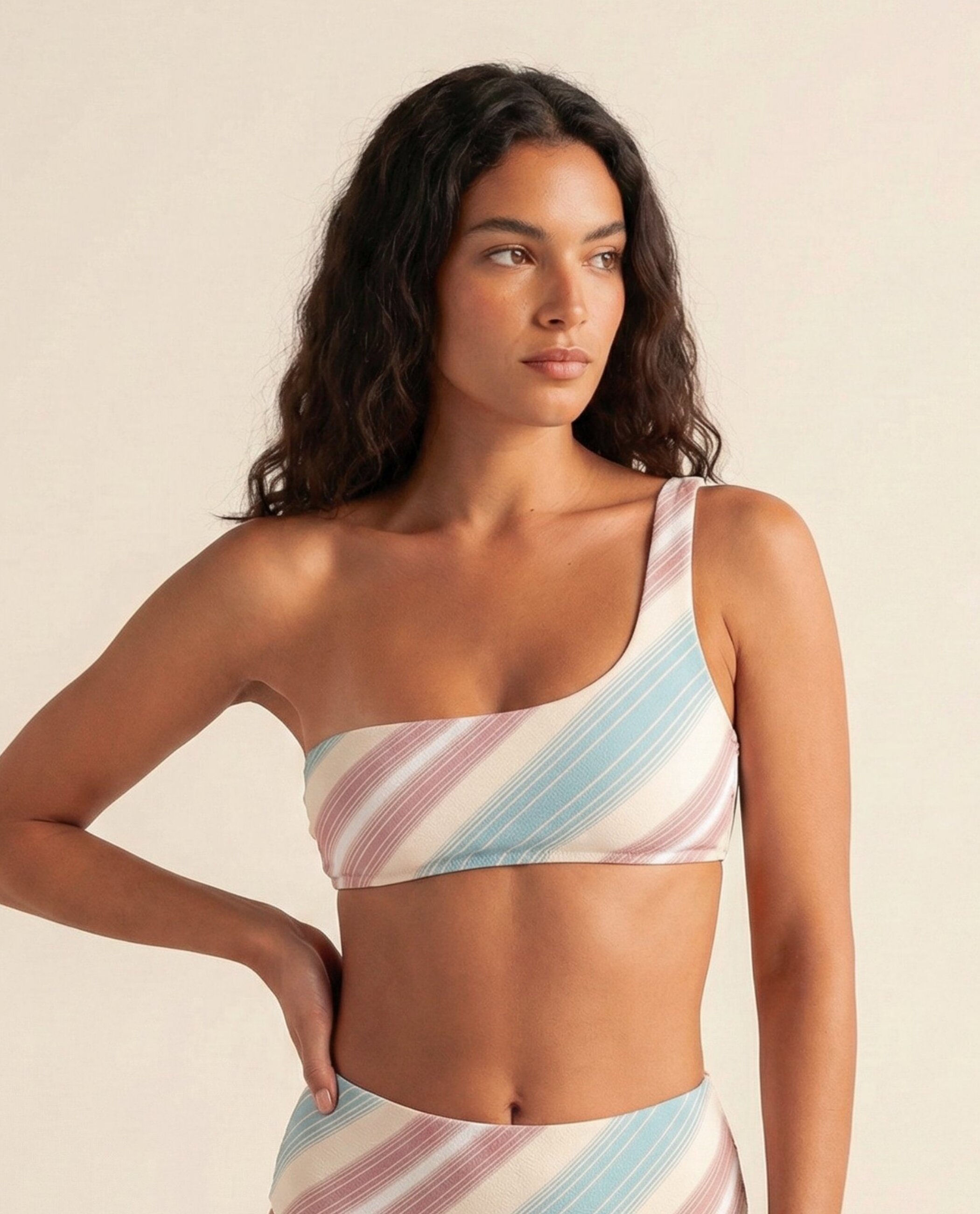 Top de bikini Bandeau Galatea con estructura y foams extraíbles - Robin Collection - Multicolor Multicolor-1