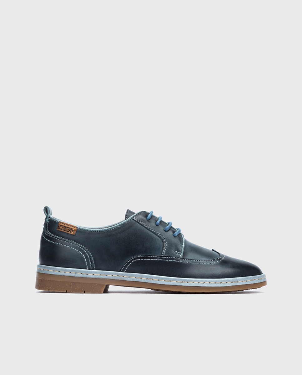 Pikolinos - Zapatos planos de mujer de piel con plantilla extraíbe.