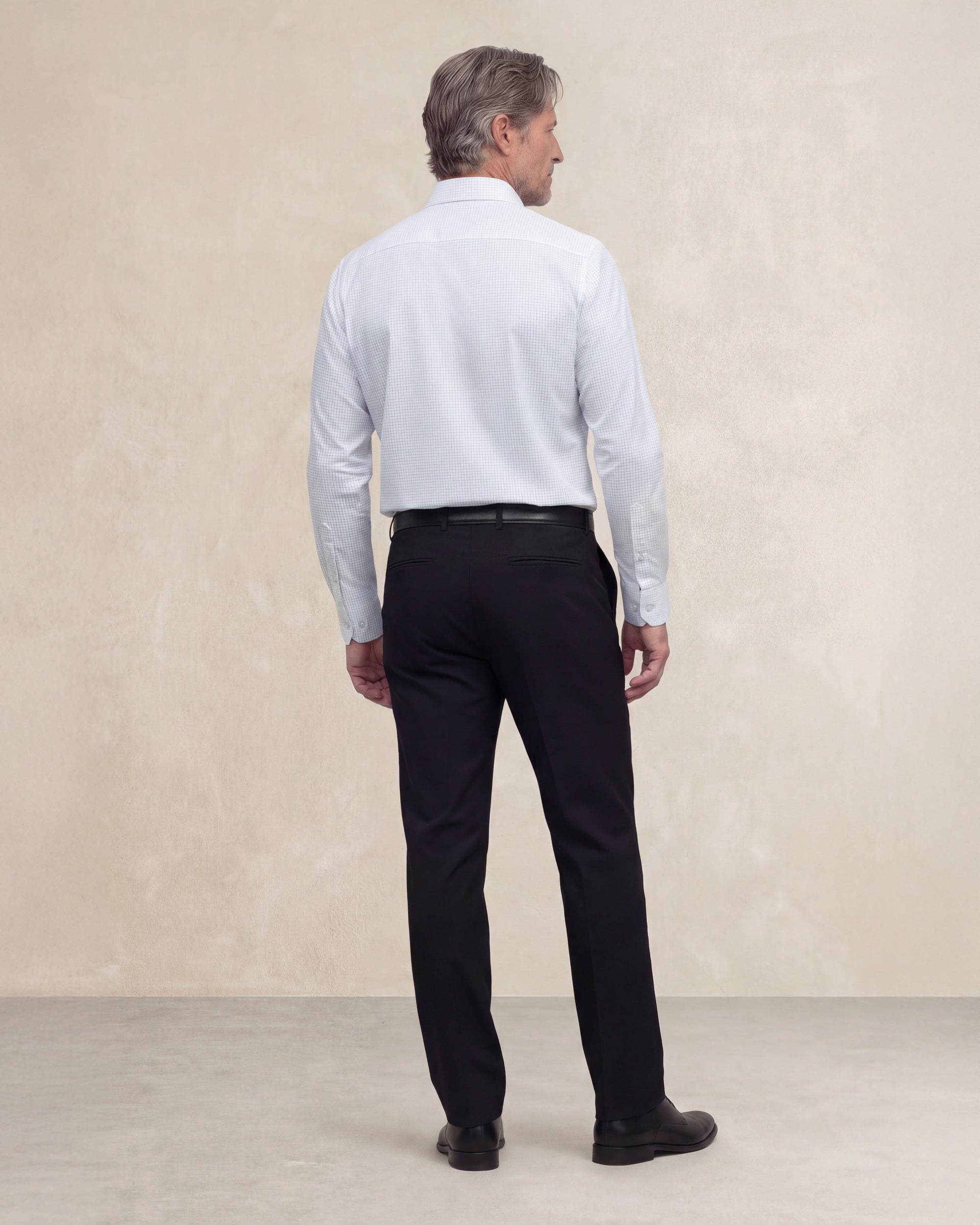 Camisa non iron de hombre corte regular cuadro celeste - Sepiia - Azul celeste Azul celeste-3