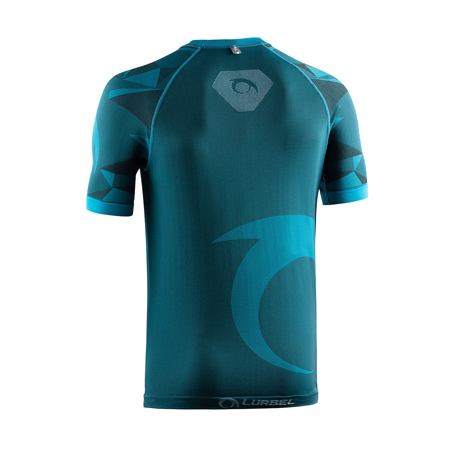 Camiseta de trail running de hombre Samba Short Sleeves Lurbel - Azul Turquesa Azul Turquesa-2
