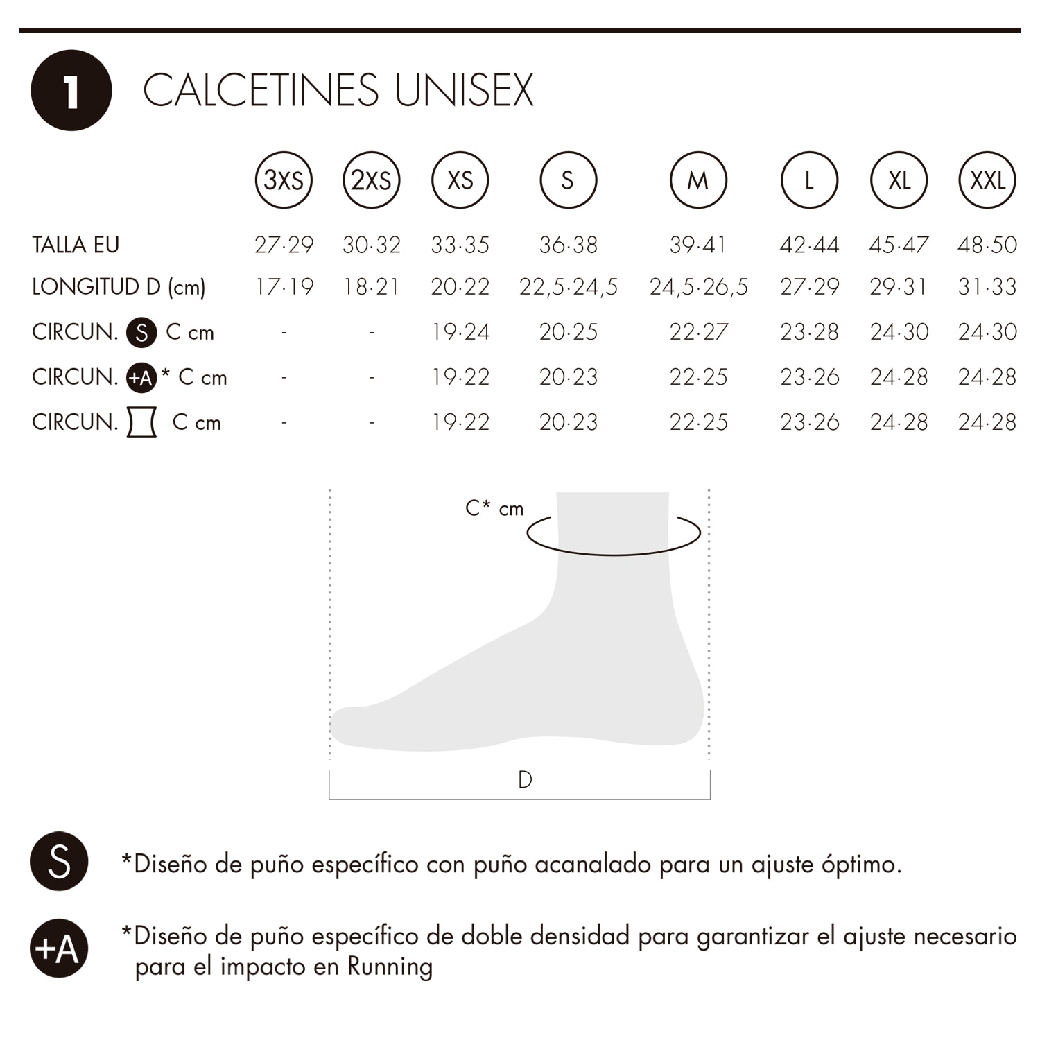 Calcetines de trail running unisex Stone Pro Four Lurbel - Negro Negro-3