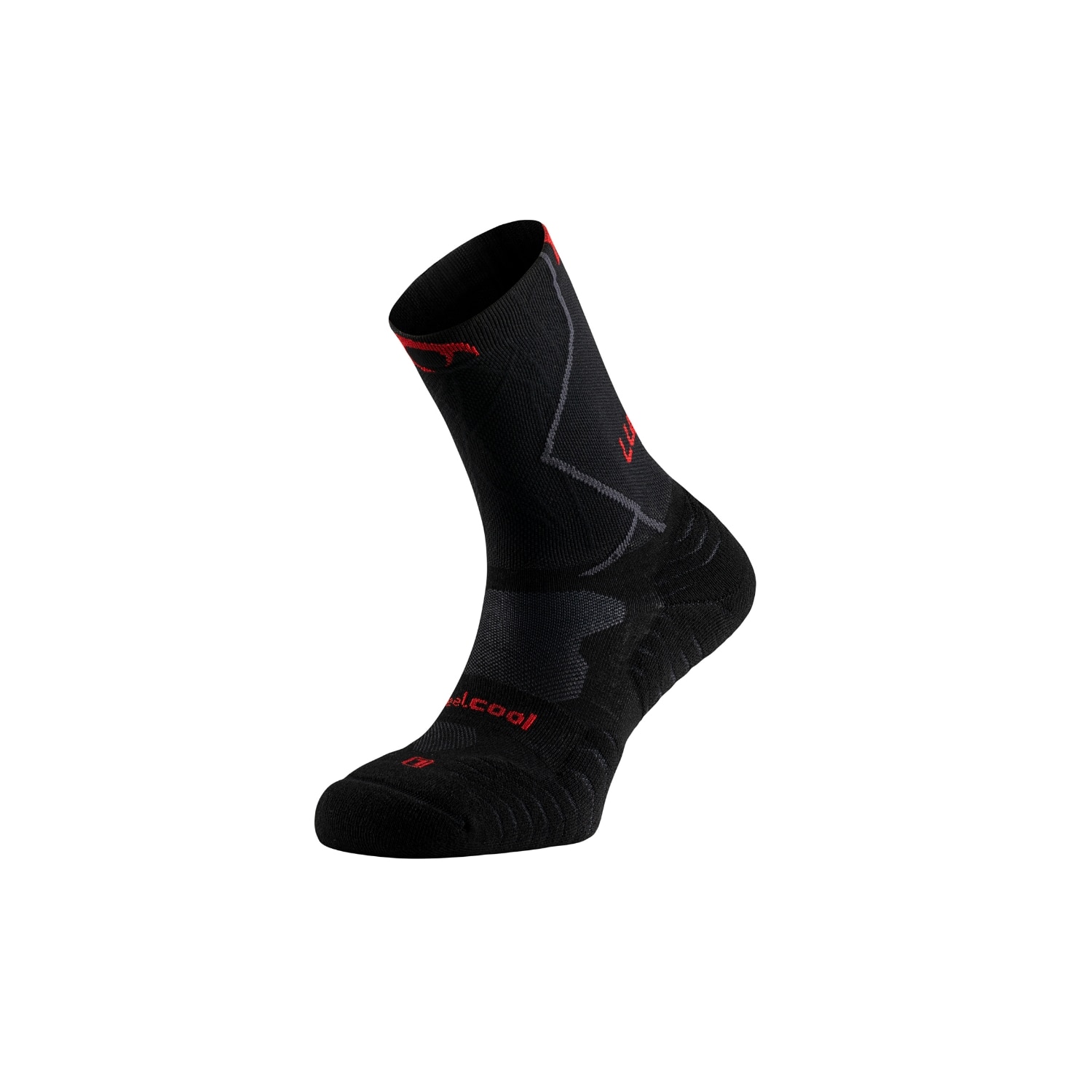 Imagen 0 de Calcetines de trail running unisex Traction Pro Five Compression Lurbel Negro