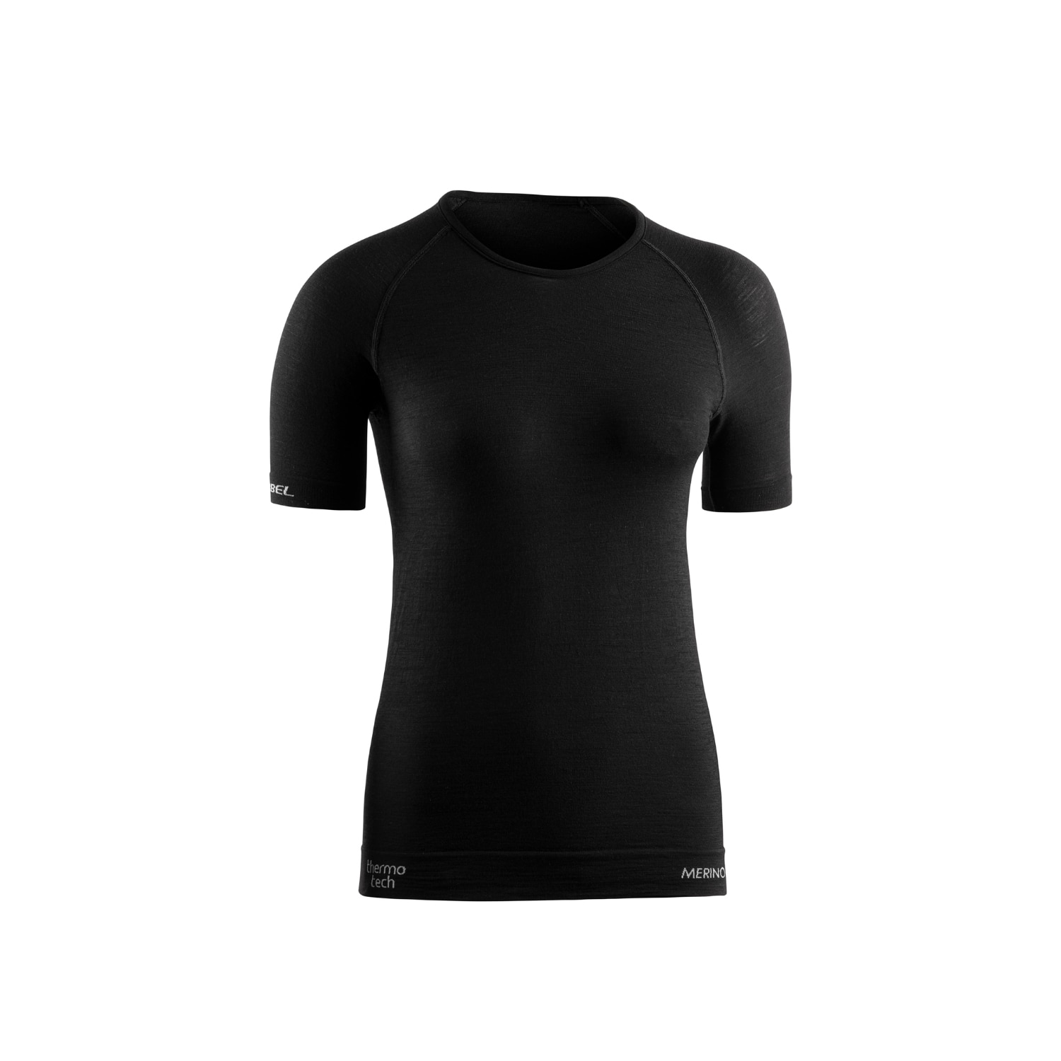 Camiseta de manga corta de outdoor de mujer Merino Lite Short Sleeves W Lurbel - Negro Negro-1
