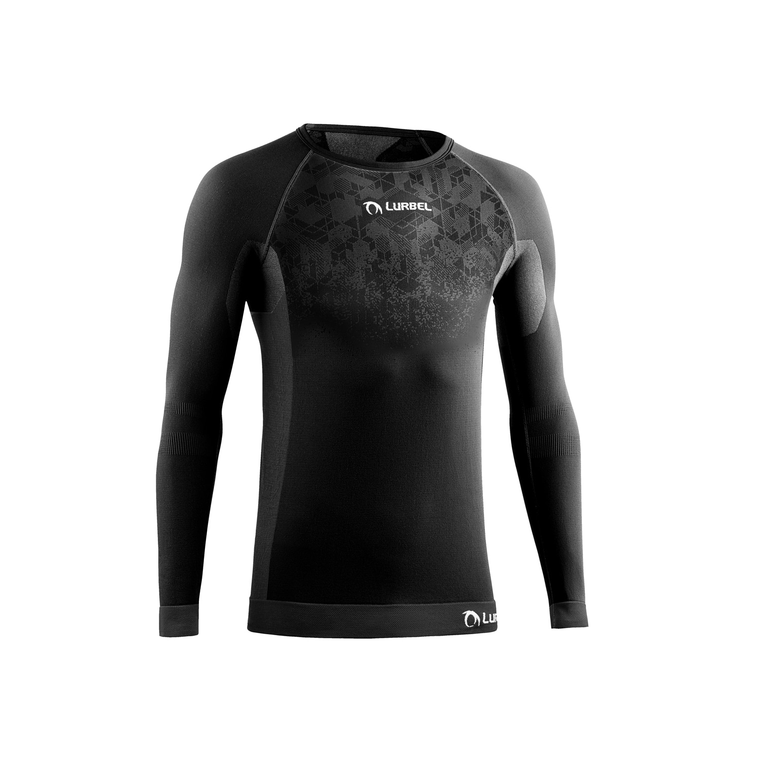 Camiseta de manga larga de running niño Win Long Sleeves Lurbel - Negro Negro-1