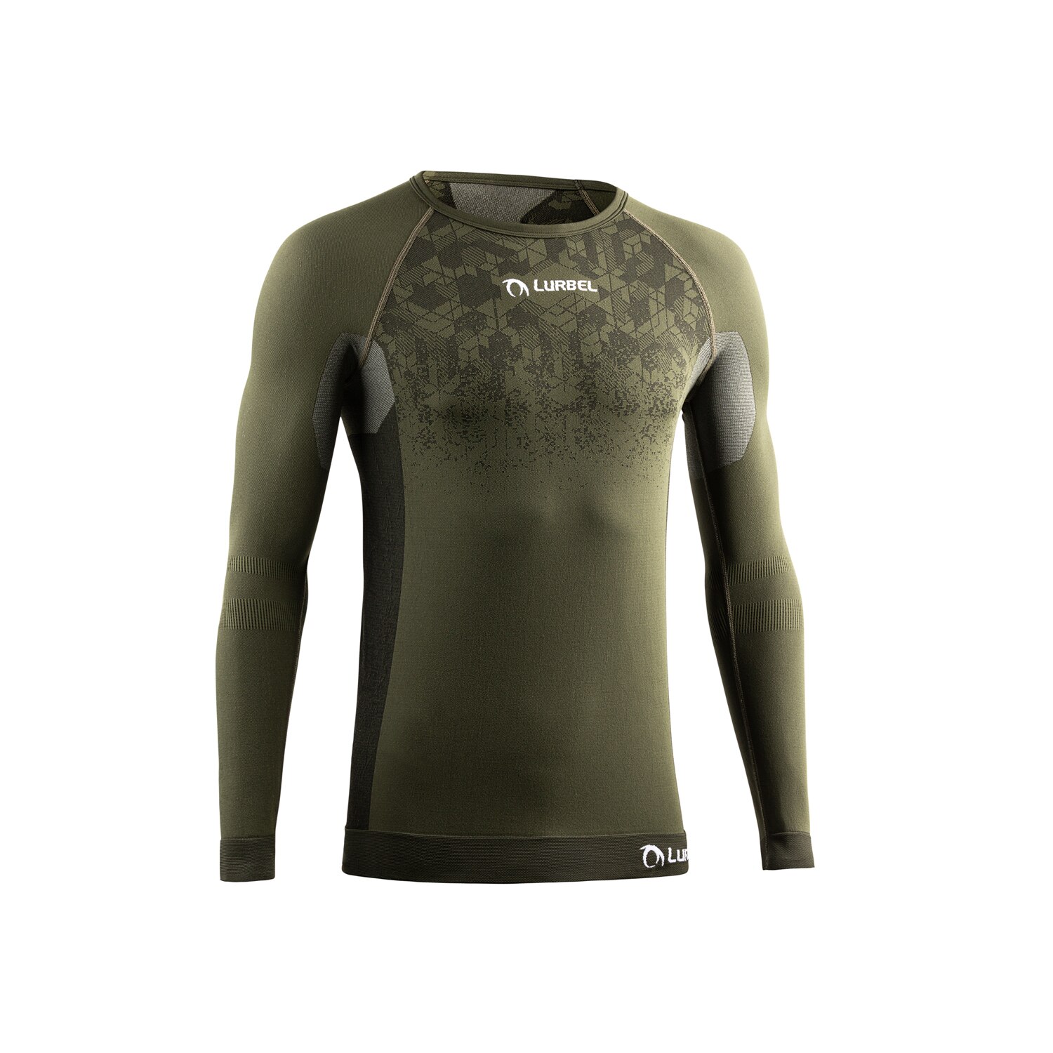 Camiseta de manga larga de running niño Win Long Sleeves Lurbel - Verde oscuro Verde oscuro-1