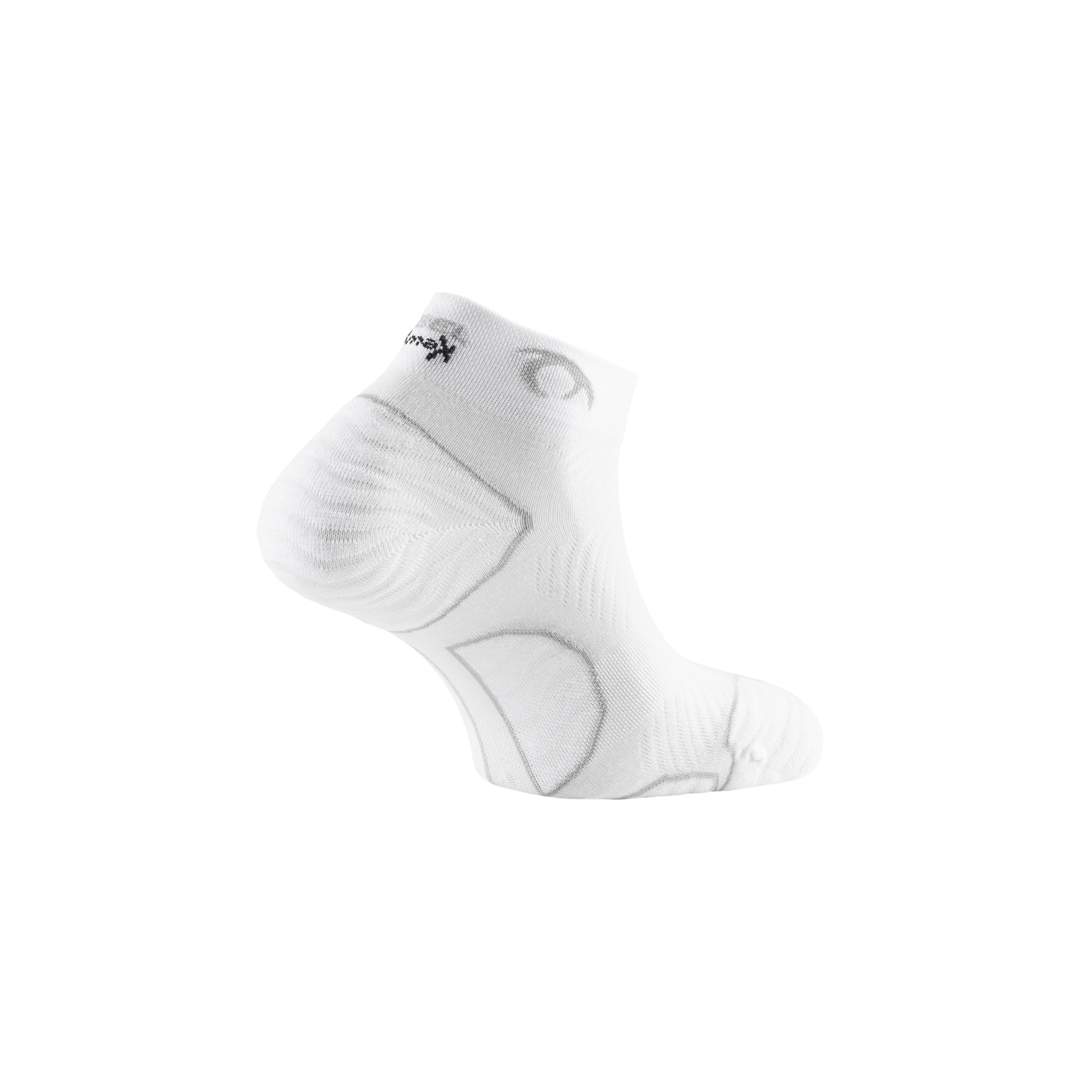 Calcetines de trail running unisex Tiwar Two Lurbel - Gris oscuro Blanco-2