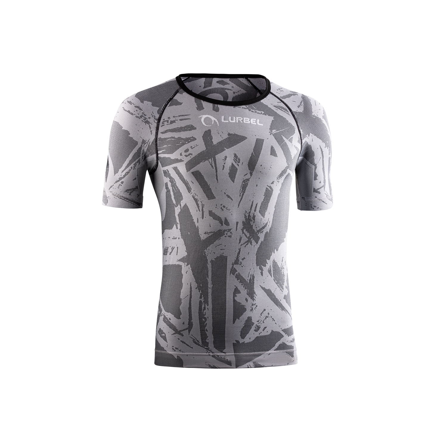 Camiseta de manga corta de trail running unisex Spirit Blur Short Sleeves Lurbel - Gris claro Gris claro-1